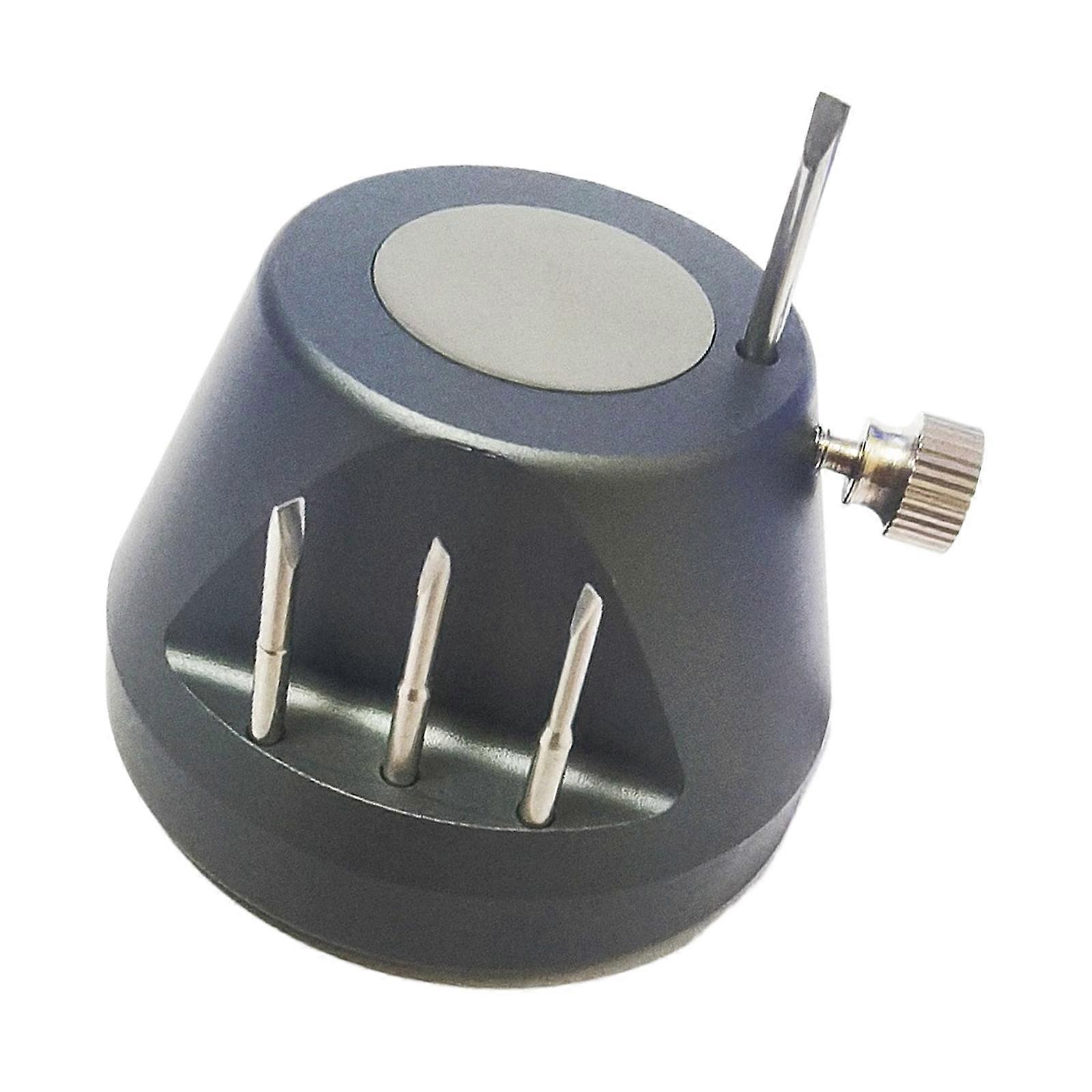 Metal Watch Strap Screw Table Repair Tool For Assembly And Disassembly with 4pcs Screwdriver Bits  Grey