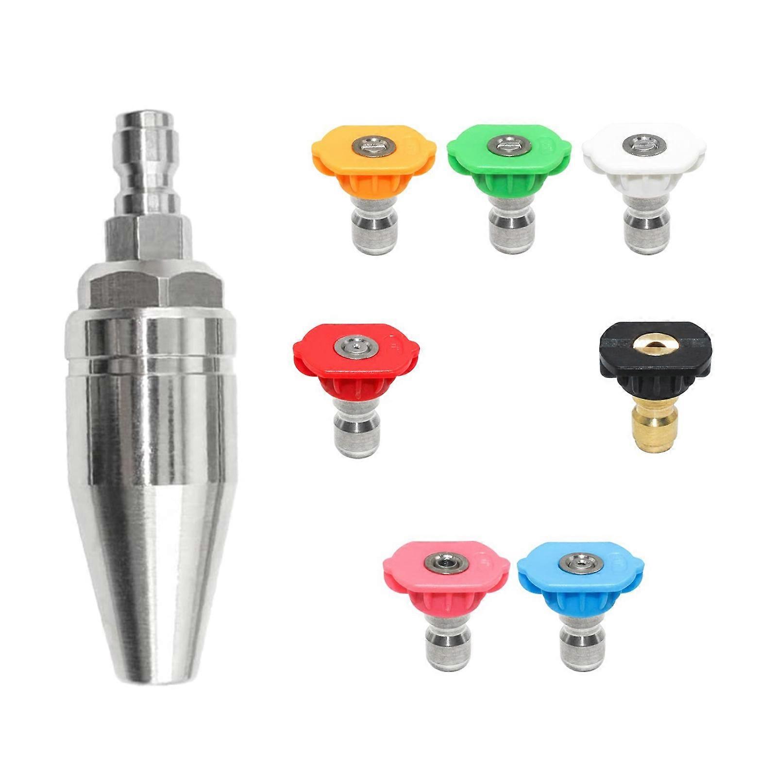 Quick Installation Pressure Washer Spray 4000Psi Pressure Washer Rotating Nozzle 1/4 Quickly Connect 360°Rotating Multicolor