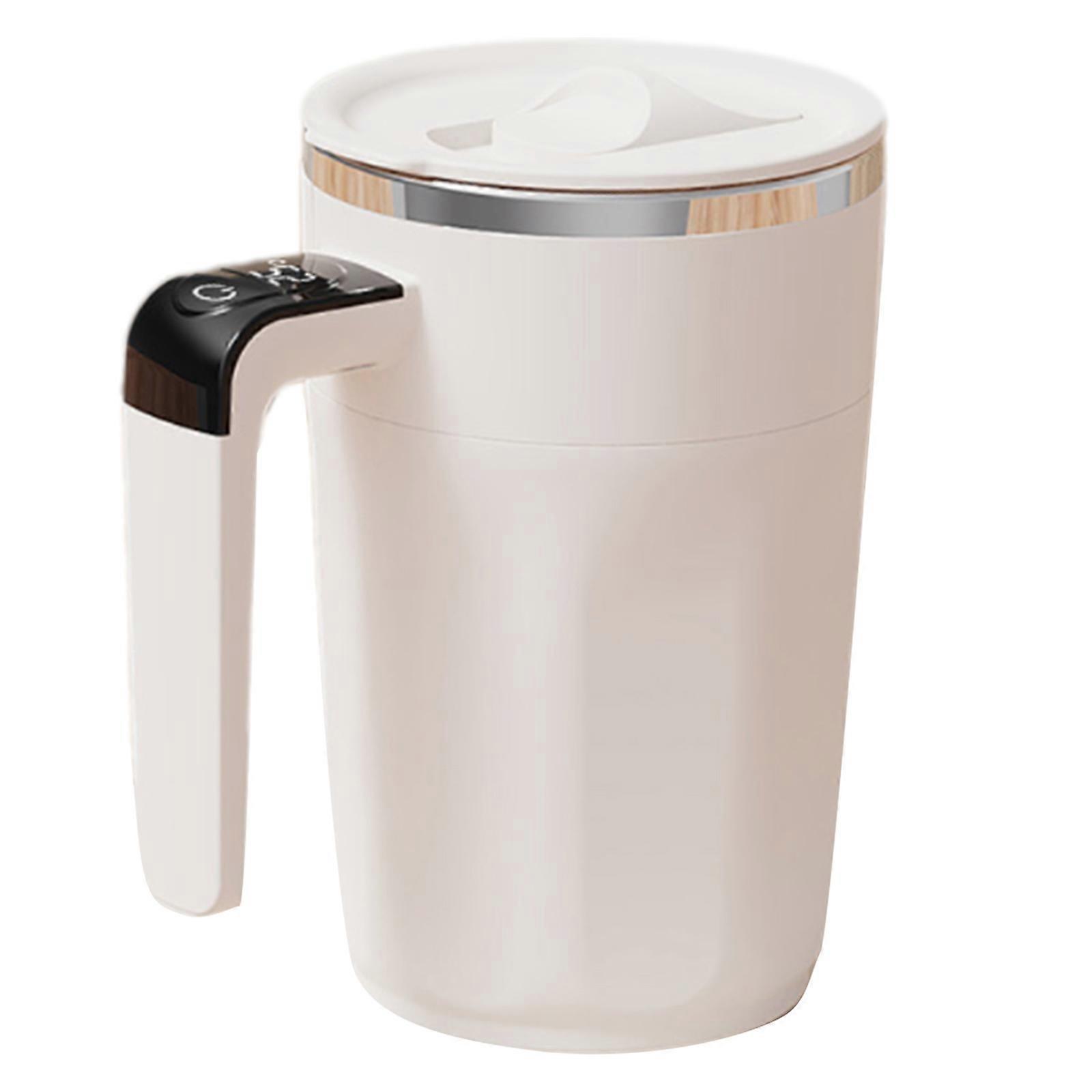 Magnetic Automatic Stirring Mug Rechargeable Mixing Cup with LED Temperature Display for Coffee/Milk/Protein Powder Multicolor