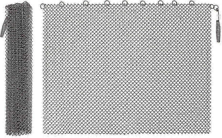 Replacement Mesh Curtain for Fireplaces, 2-PCS Protective Screen Cover Compatible with Various Fireplace Types