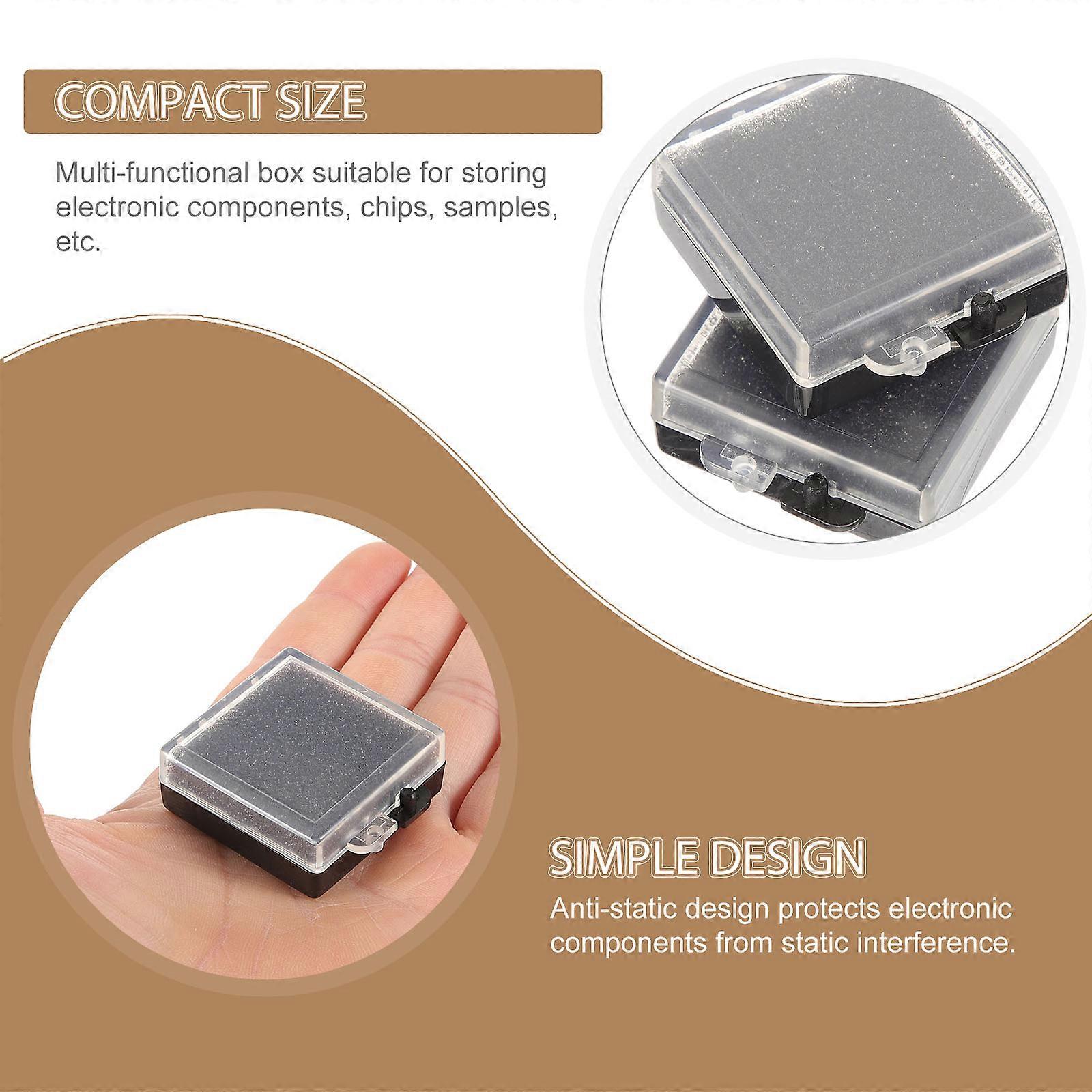 Anti-Static Case Chip Organizer for Electronic Components 5Pcs Storage Box