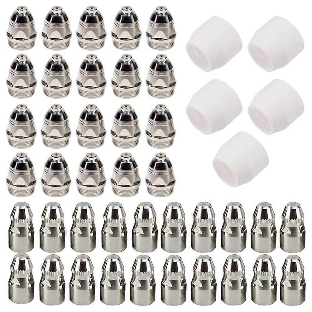 45Pcs P80 Plasma Electrode Tip Nozzle Plasma Cutting Electrode Nozzle