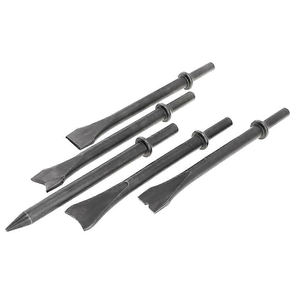 5Pcs/Lot Accessories Hard Steel Solid Long Air Chisel Impact Head Support Pneumatic Tool for Cutting / Rusting Removal