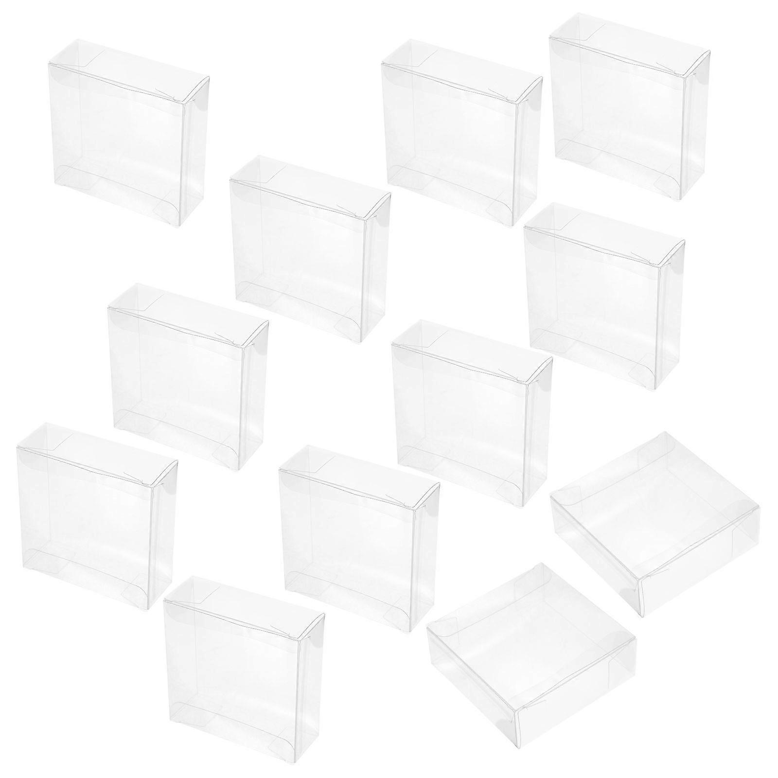 50pcs Goody Cases PVC Transparent Chocolate Packaging Boxes Candy Boxes