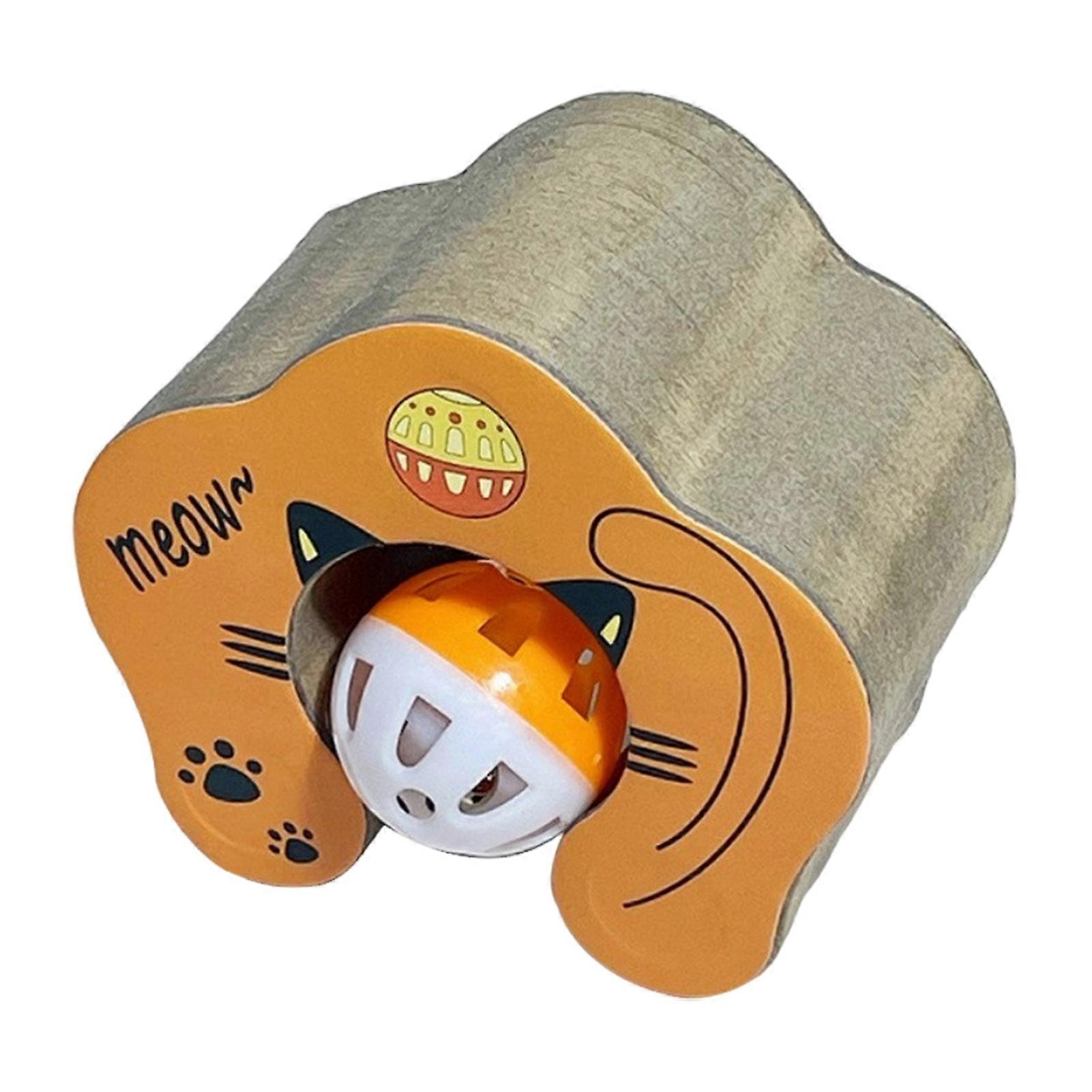 Cats Accordion Scratcher Magnetic Accordion Cat Scratching Board with Bell Ball Interactive Foldable