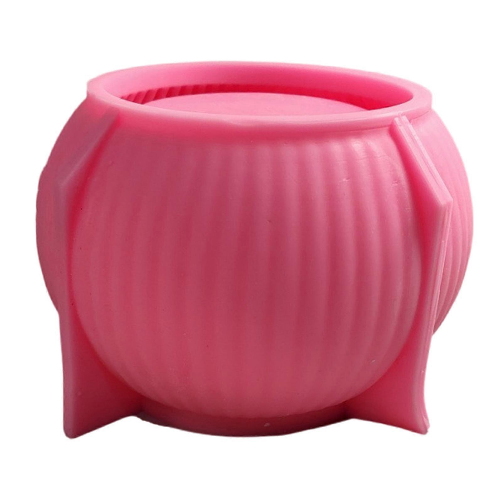 Practical Silicone Mold for Resin Castes Lovely Stripe Pattern Suitable for Making Decorative Flower Holders Tool Multicolor