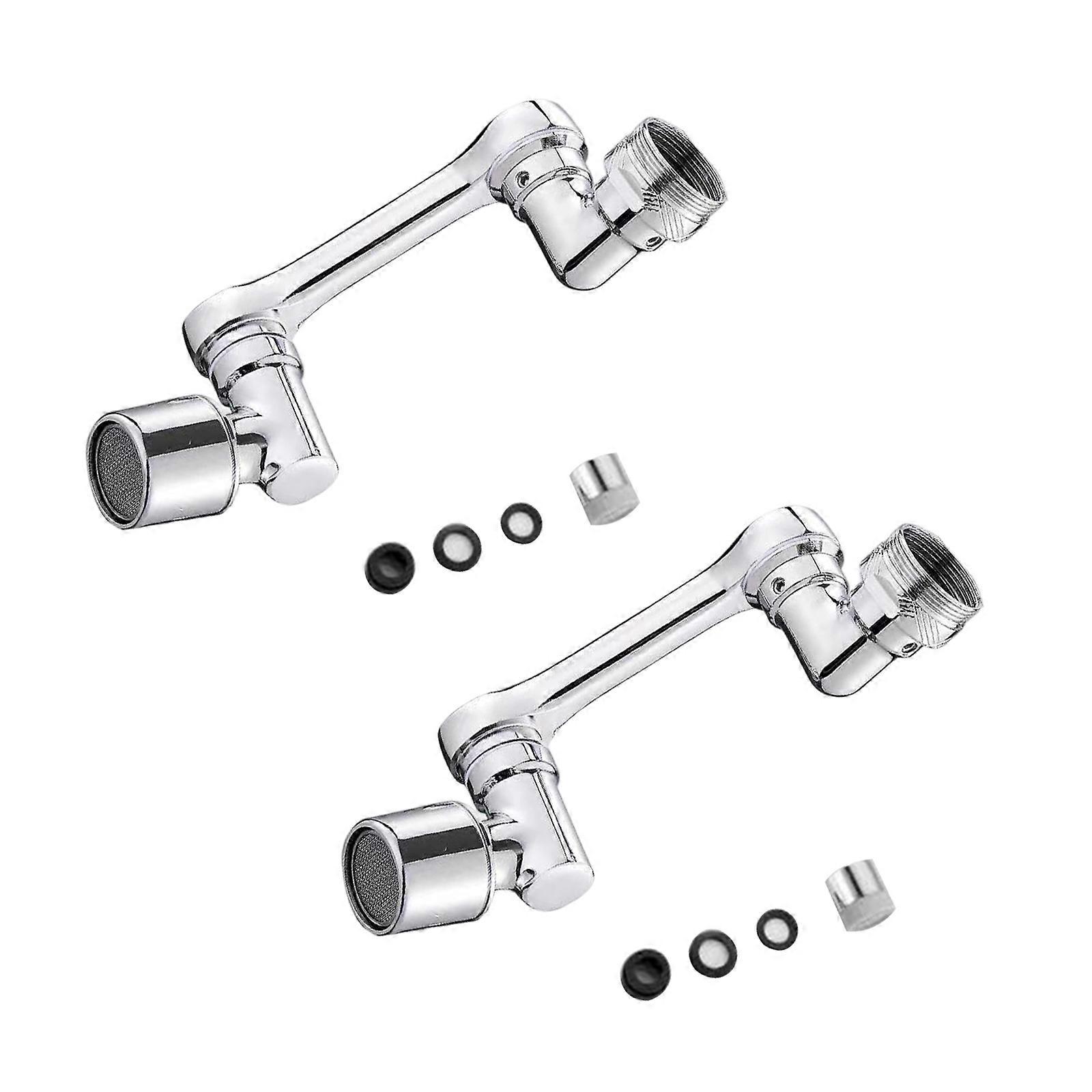 2set Kitchen Tap Washbasin Faucets Bubblers Nozzle 1080 Degree Rotating Water Faucet Aerator Splashes Filter Easy to Use Multicolor