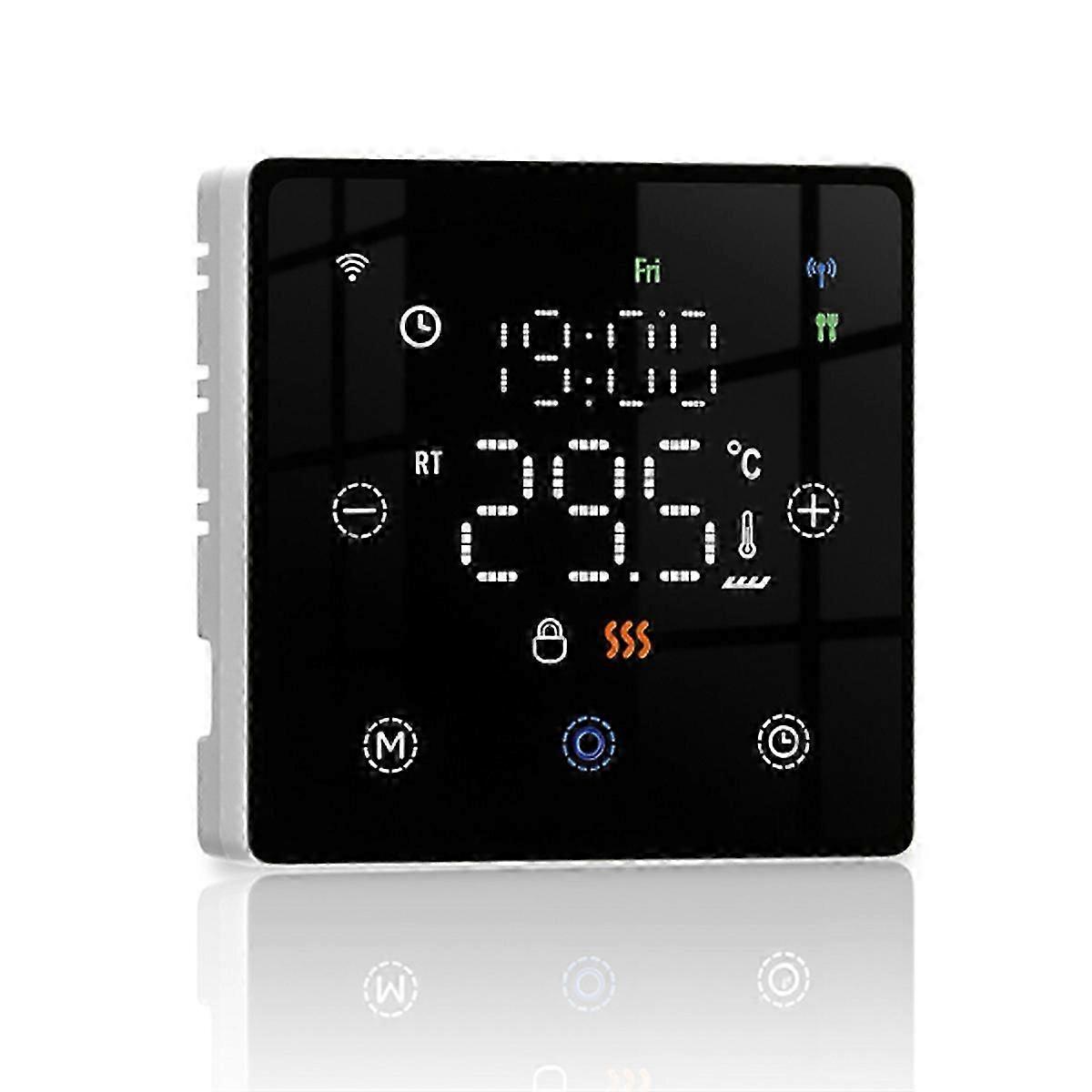 Tuya Zigbee Smart Home Floor Heating Smart Switch Black