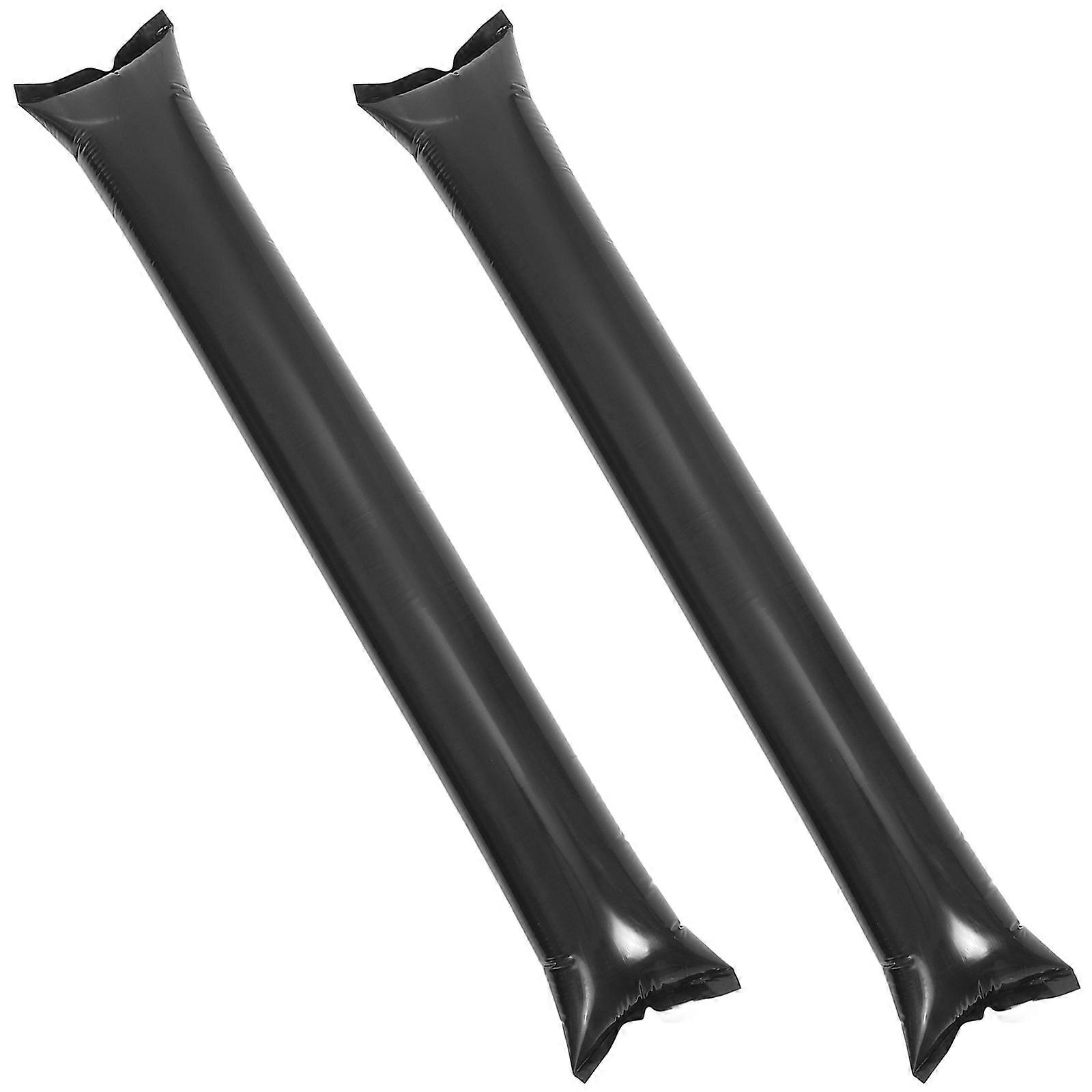 Cheering Noise Maker 30Pcs Inflatable Boom Plastic Sticks For Sporting Events Black Sticks