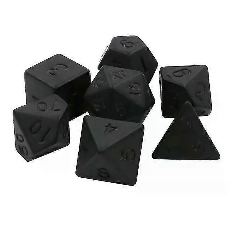7Pcs/Set Acrylic Polyhedral Dices Digital & Different Size Dices for Board Games