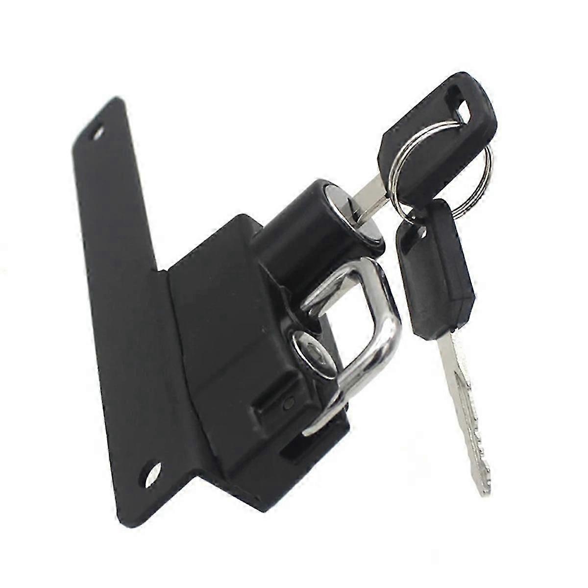 Secure motorcycle helmet lock kit rust-resistant