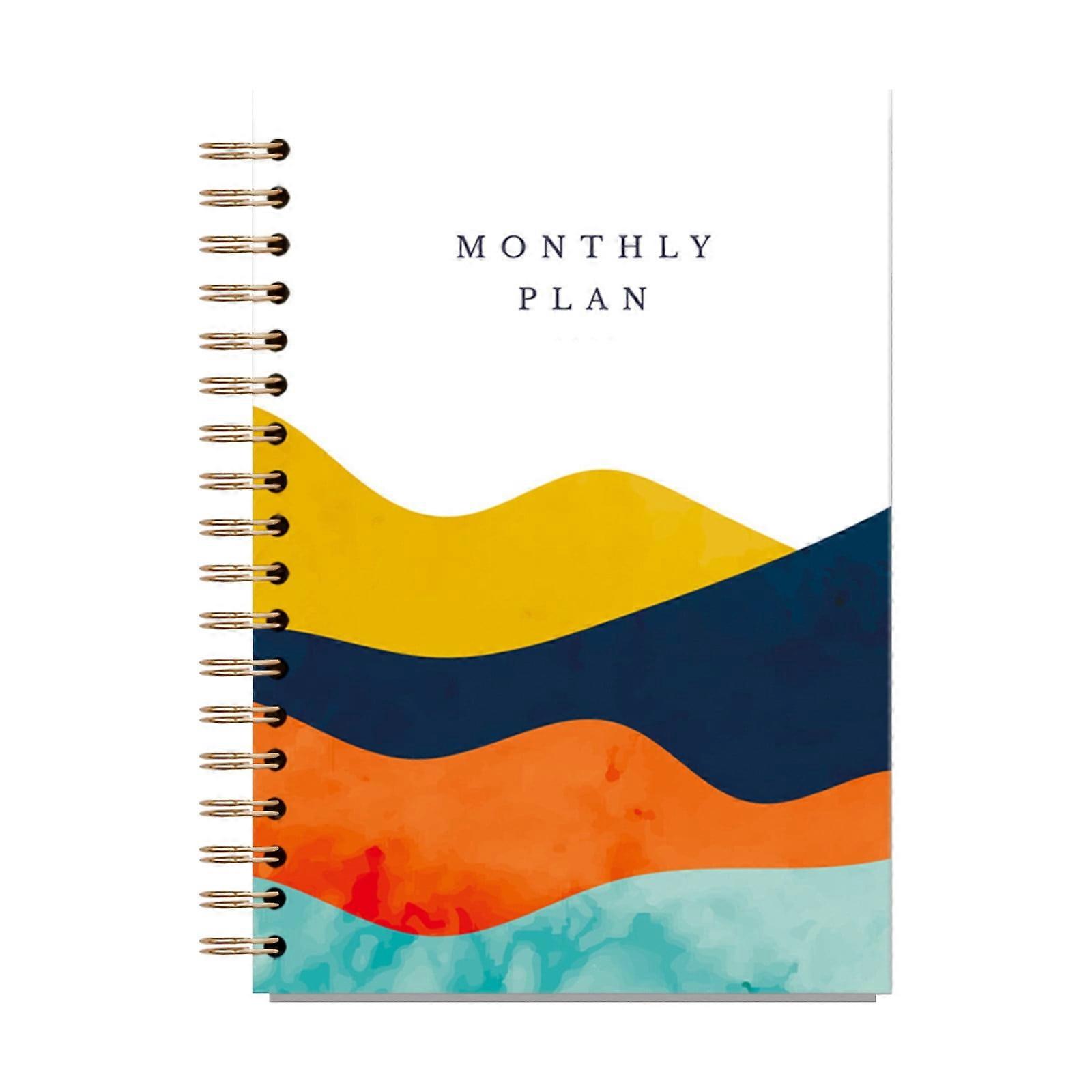 July 2023-June 2024 Monthly Planner, 224 Pages, 12-Month Year-Round Planning with Weekly & Monthly Layouts, Double Helix Binding