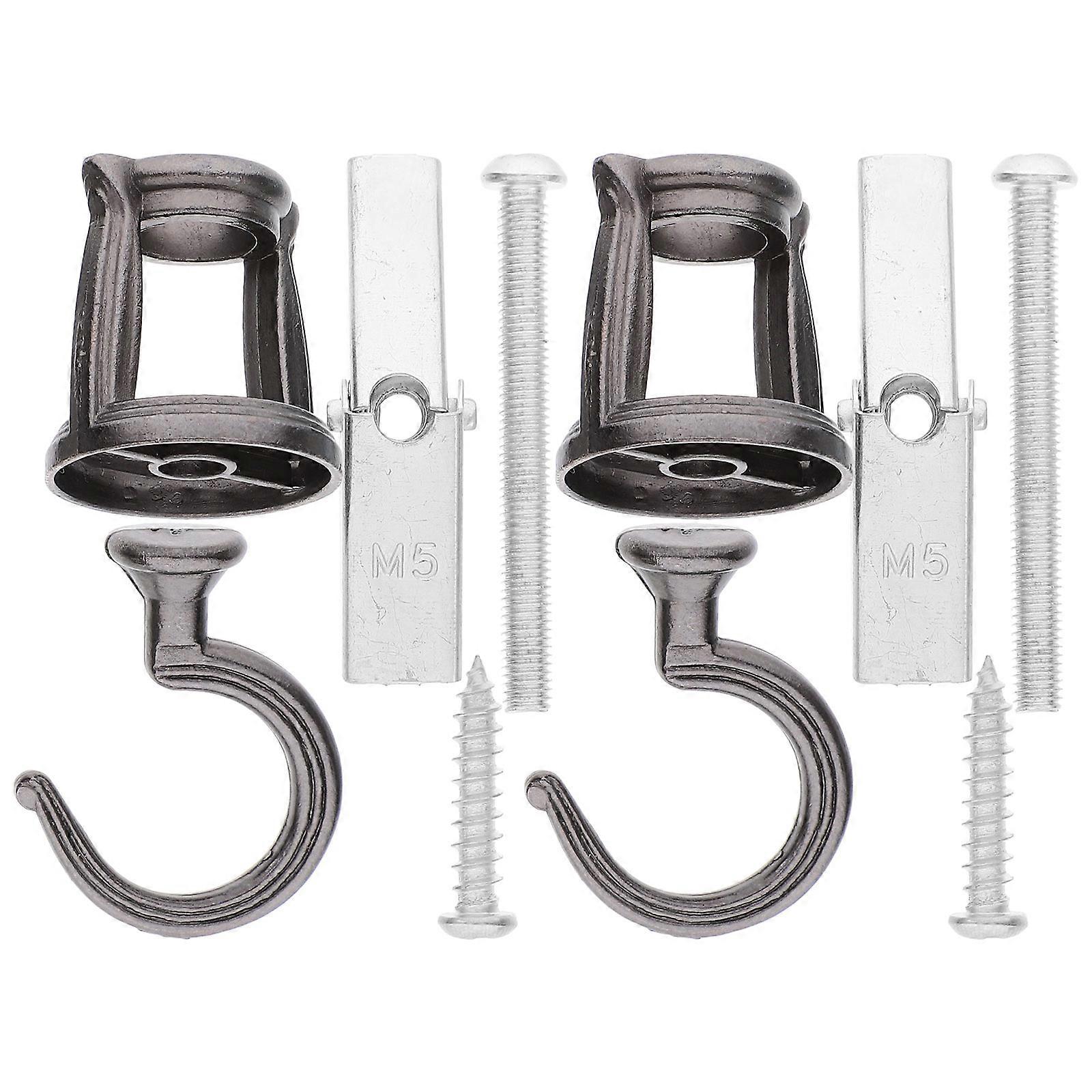 Hanging Plants Hook 1 Set Durable Ceiling Hooks For Garden Use With Good Load-Bearing Capacity In Black Color