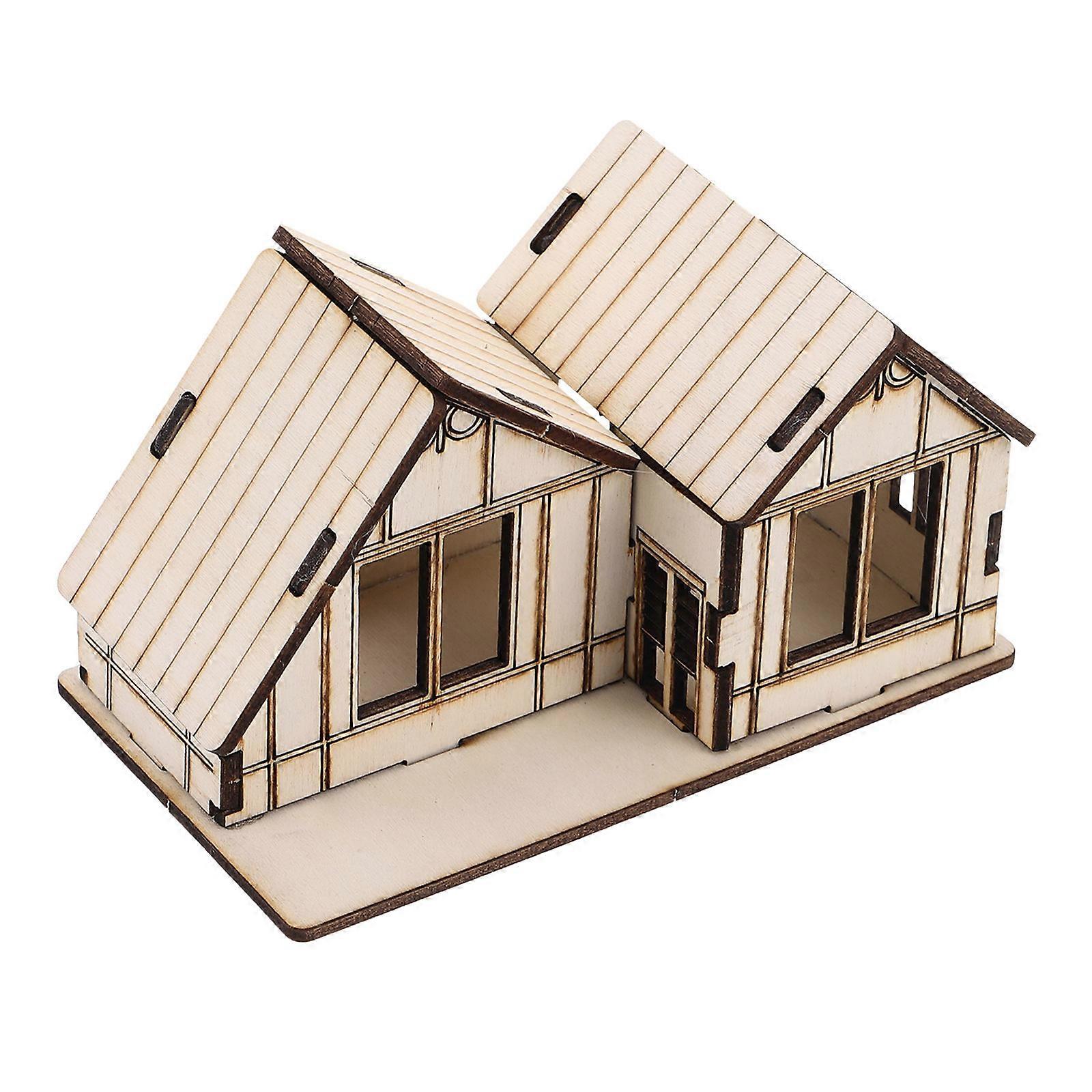 Sand Table Building House Educational Wooden Model for Creative Play