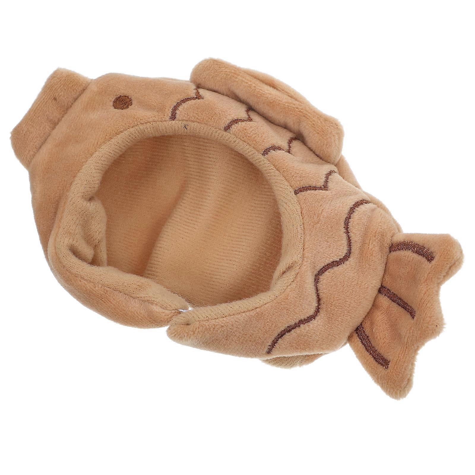 Stuffed Doll Head Covering Cartoon Hat for Doll with 3Pcs Mini Caps