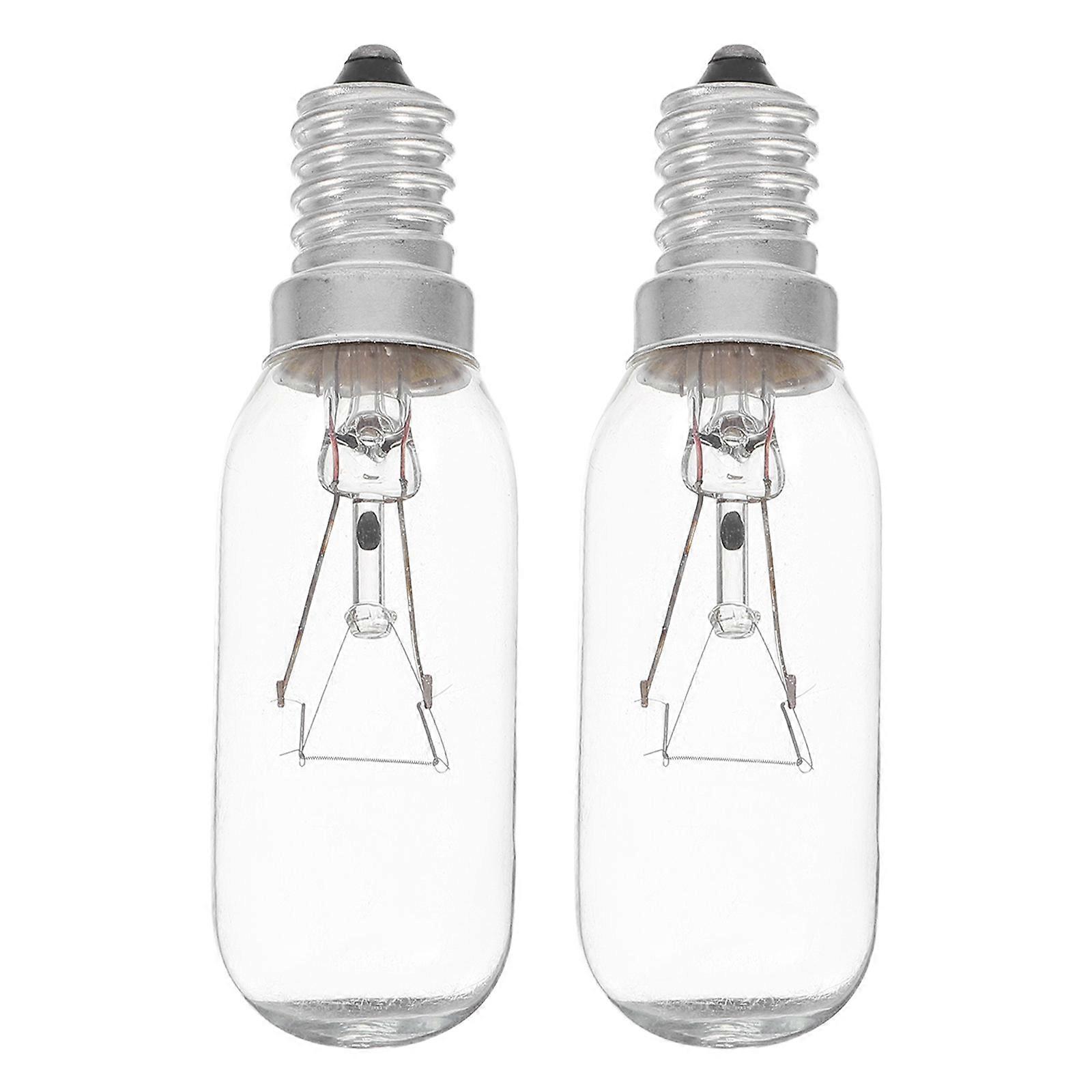 Range Hood Light Bulbs for Stove Appliance Replacement 2Pcs Transparent