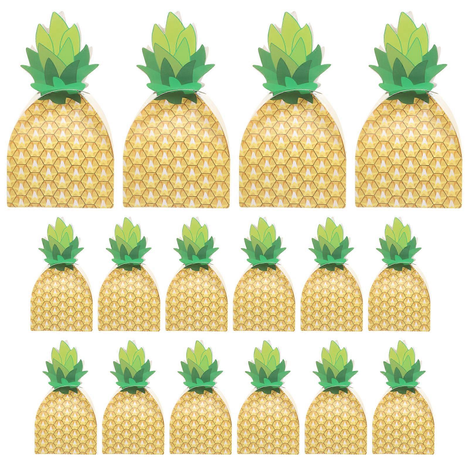 Party Favor Boxes Pineapple Candy Boxes for Gifts Packaging 80Pcs