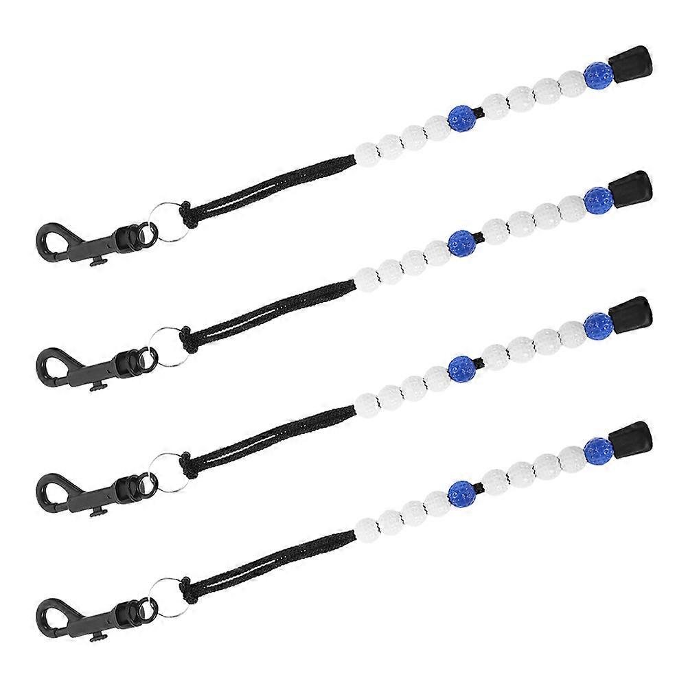 Golf Bead Counter Scoring Device for Outdoor Use 4Pcs Set