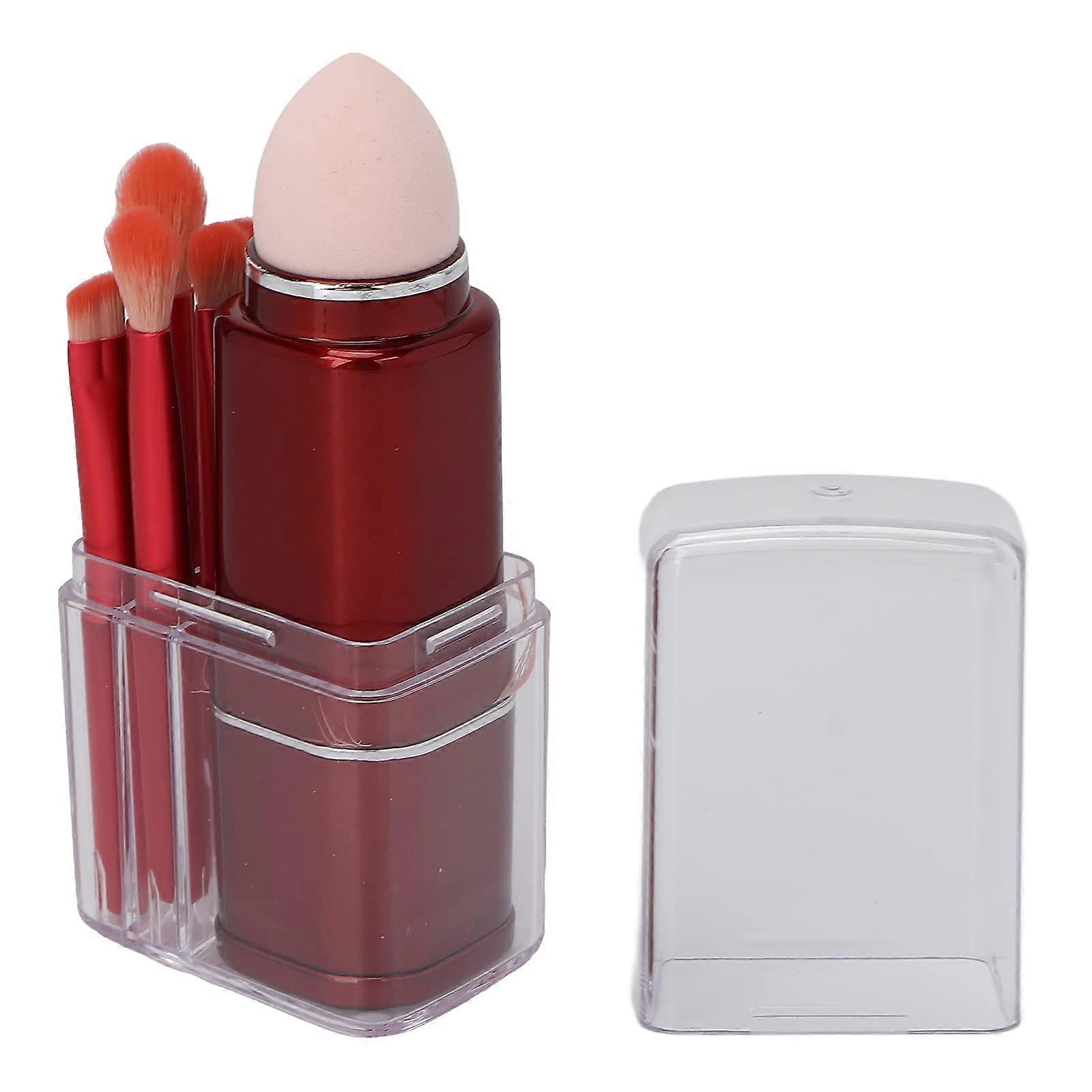 8 in 1 Travel Makeup Brush Set Telescopic Portable Brushes with Soft Fluffy Bristles for Precise Application