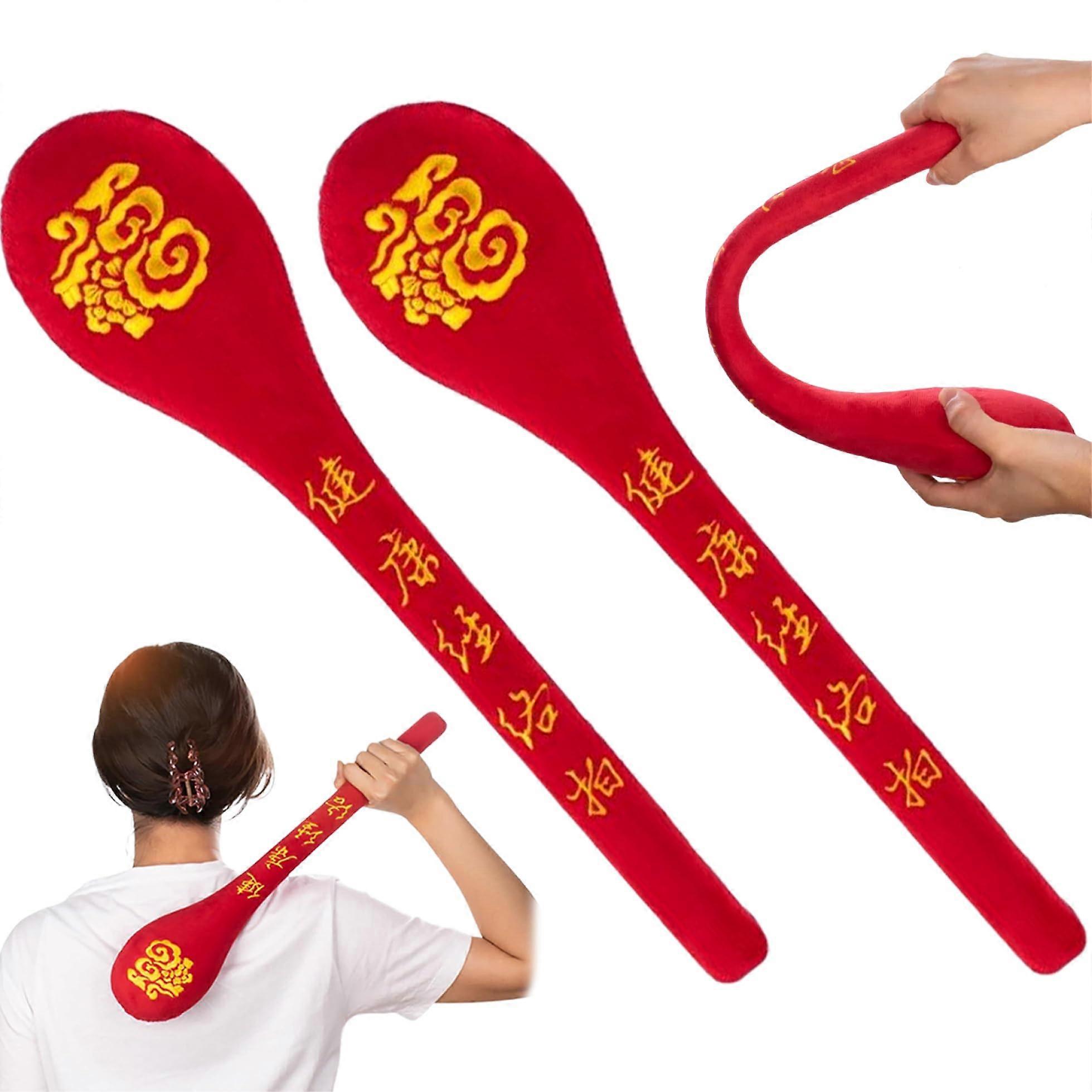 Back Massager Stick 2PCS with Dual Intensity, Ergonomic Handheld Tool for Muscle Pain Relief