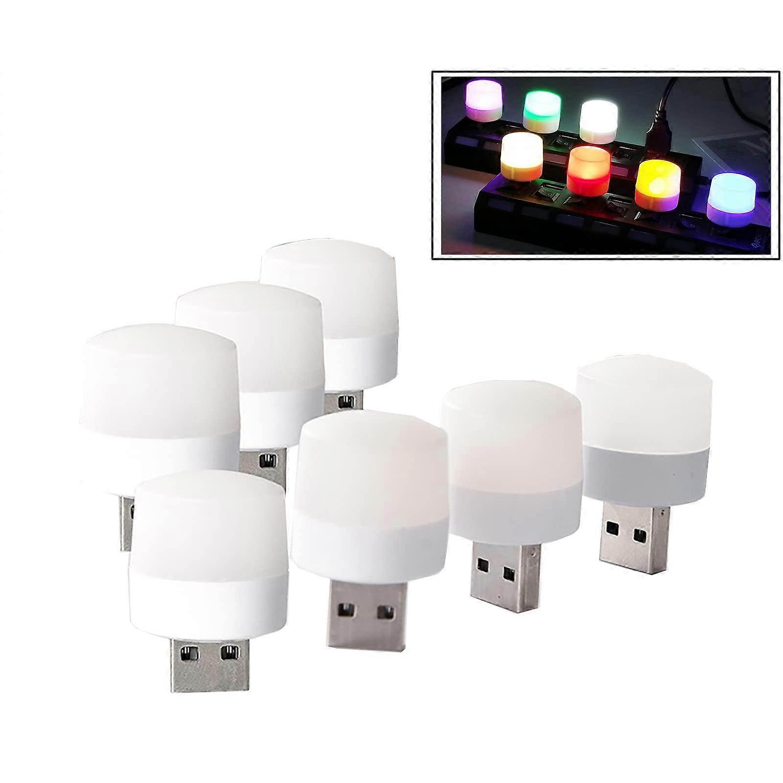 USB LED Night Light Set 7 Colors Multicolor Energy Saving Decorative Lamp for Holiday Use