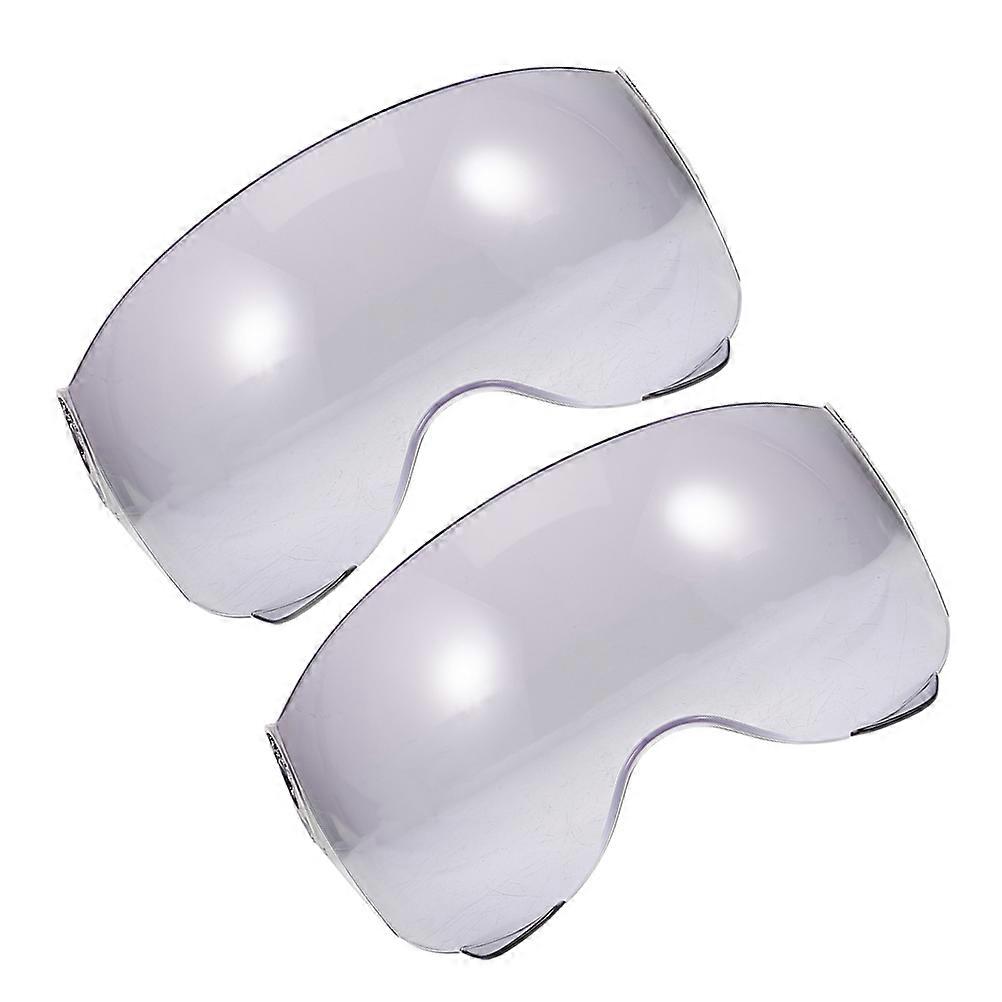 2Pcs Visor Replacement for Protection Universal Clear Plastic Lens