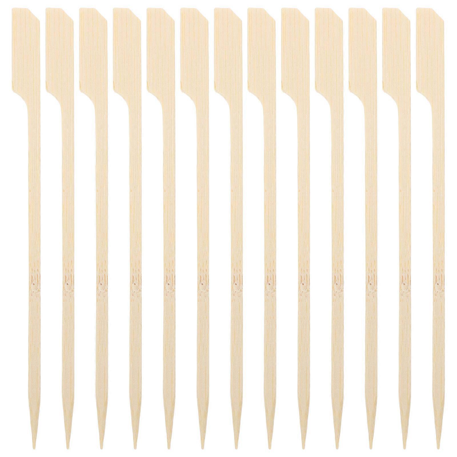 Appetizer Skewers Bamboo Sticks for Barbecue 100Pcs Multi-Use