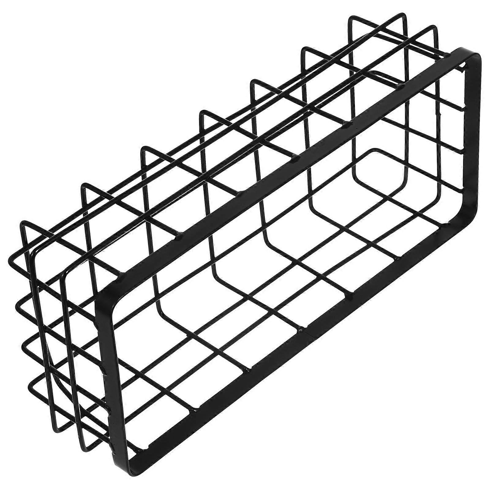 Metal Storage Basket Rectangular Bathroom Wall Rack for Storage 3Pcs