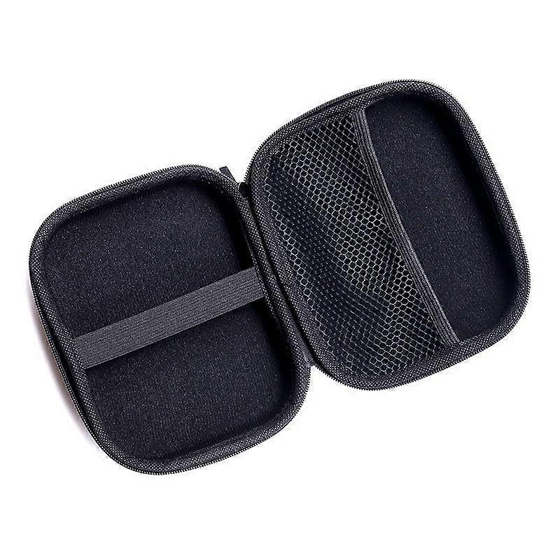 Hard Shell EVA Storage Case For Headphones And Cables  Black, Portable Travel Case, Fits Electronics