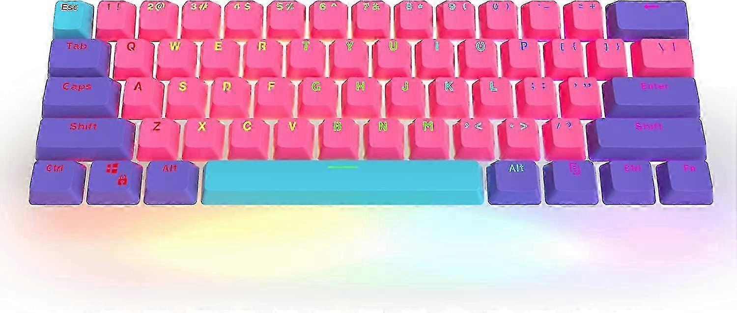 ASA Profile Custom Keycaps, 118 Pudding Keys for 60 Percent Keyboard Layout