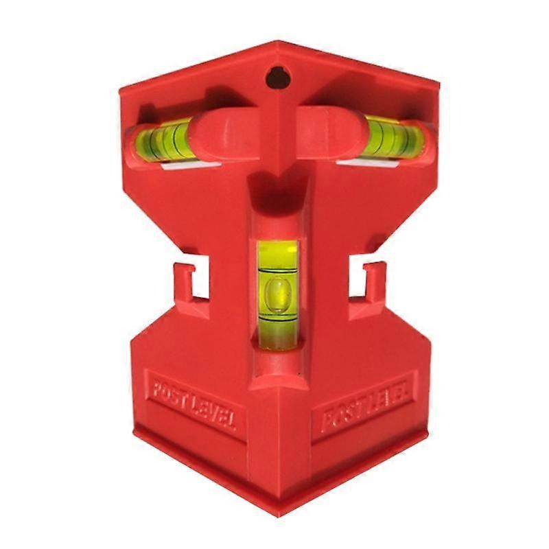 Check Bubble Level Post Level Post Level with 3 Bubble Vial for Posts Pipe Leveling Post Leveler Tool