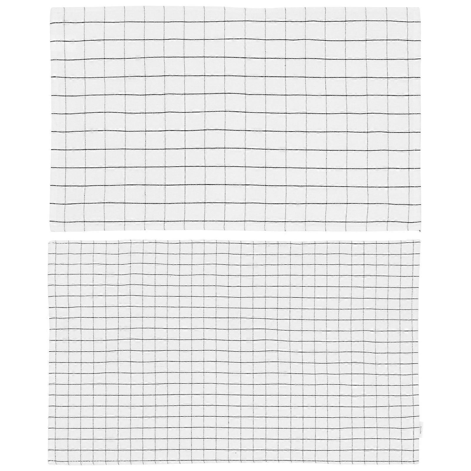 Simple Placemat Japanese Type Cotton Table Mat for Home Use 6Pcs