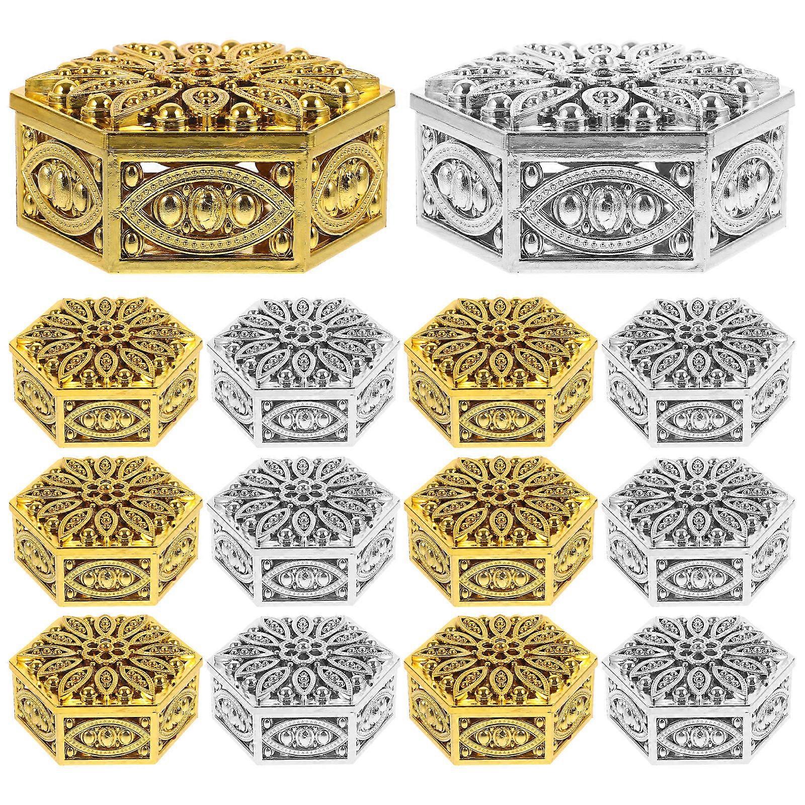 24Pcs Wedding Favor Candy Boxes Gift Boxes for Home Use Assorted Plastic