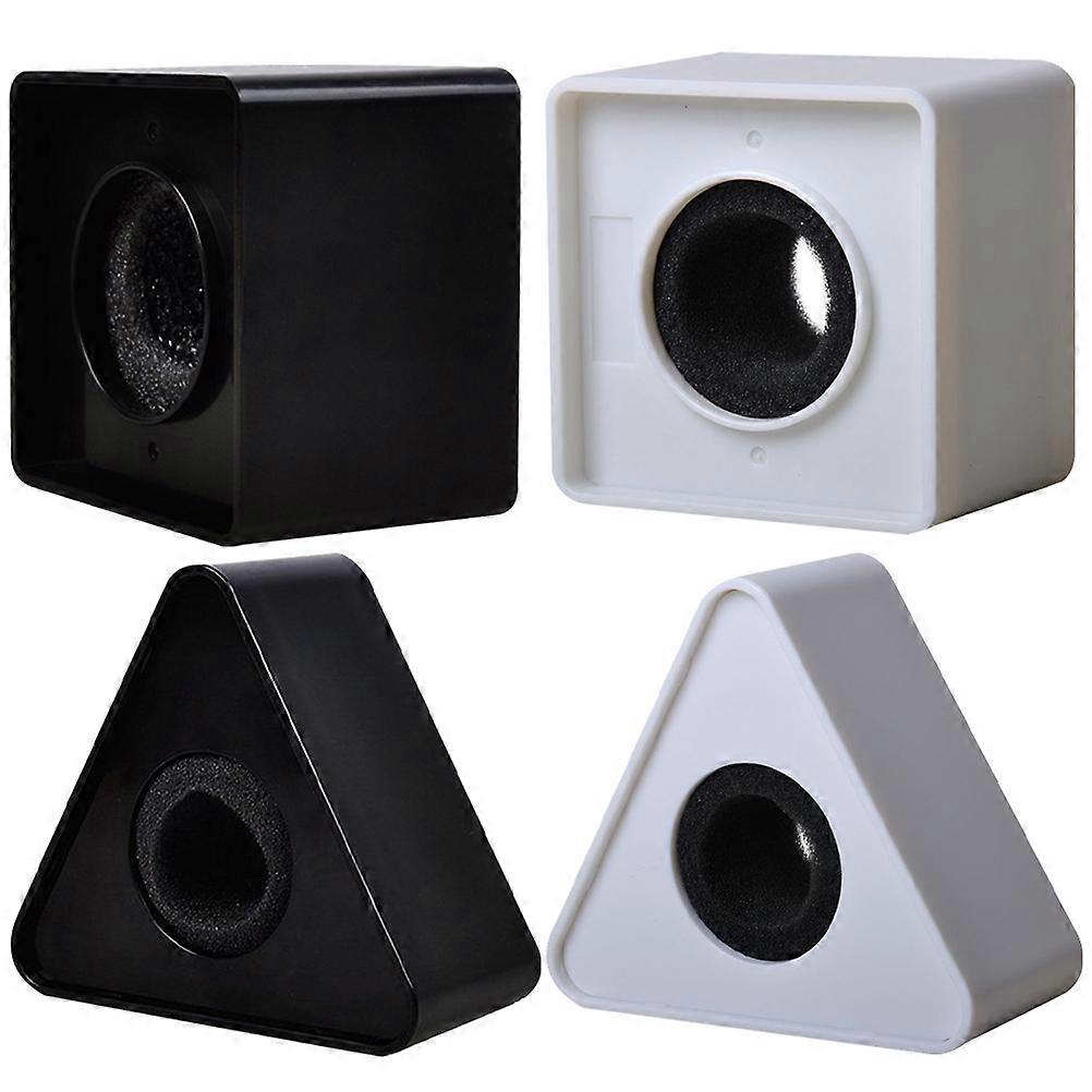 Assorted Color Microphone Flag Station for Protection 4Pcs Microphone Logo Covers