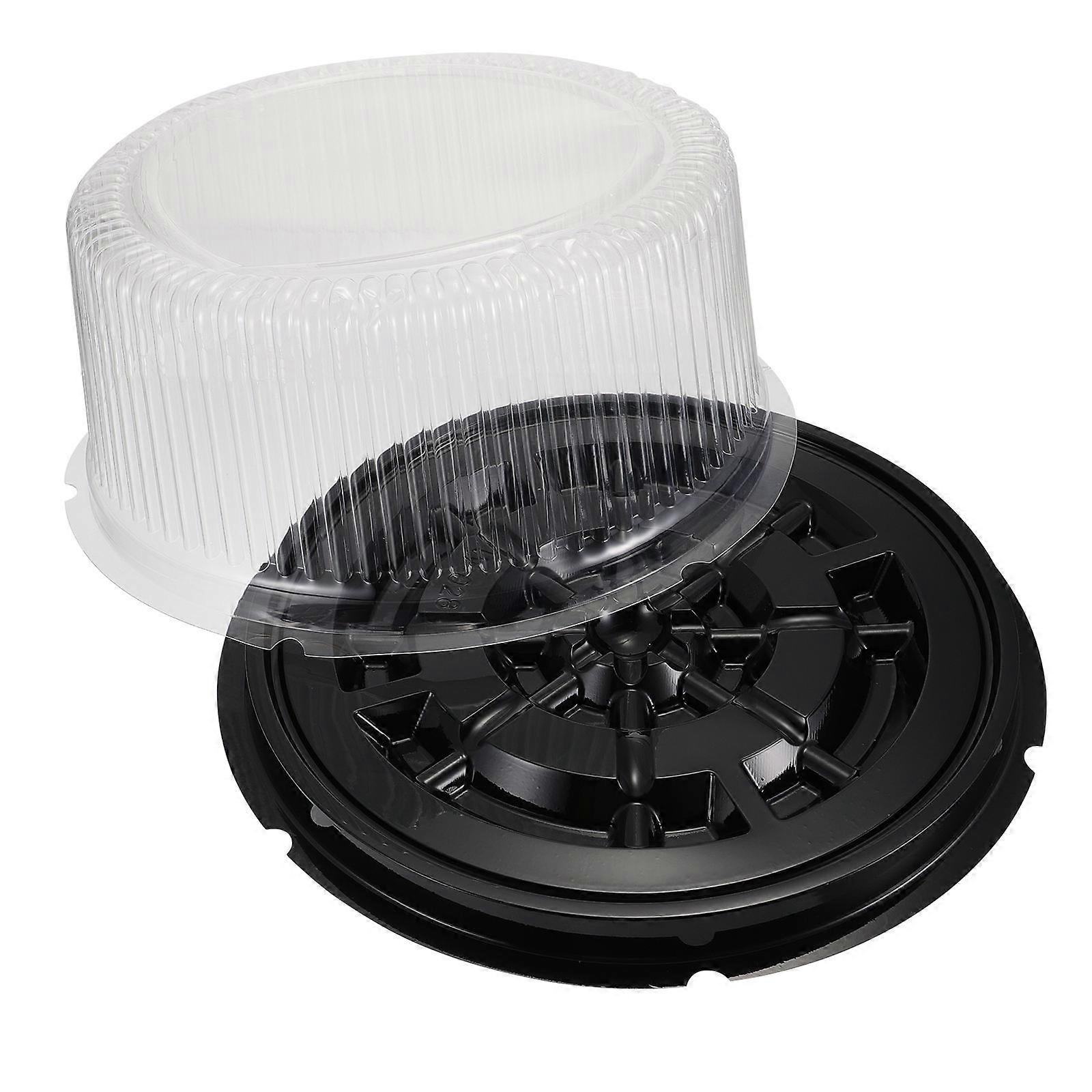 Transparent Cake Box Single Cake Packing Boxes with 5Pcs for Storage Use