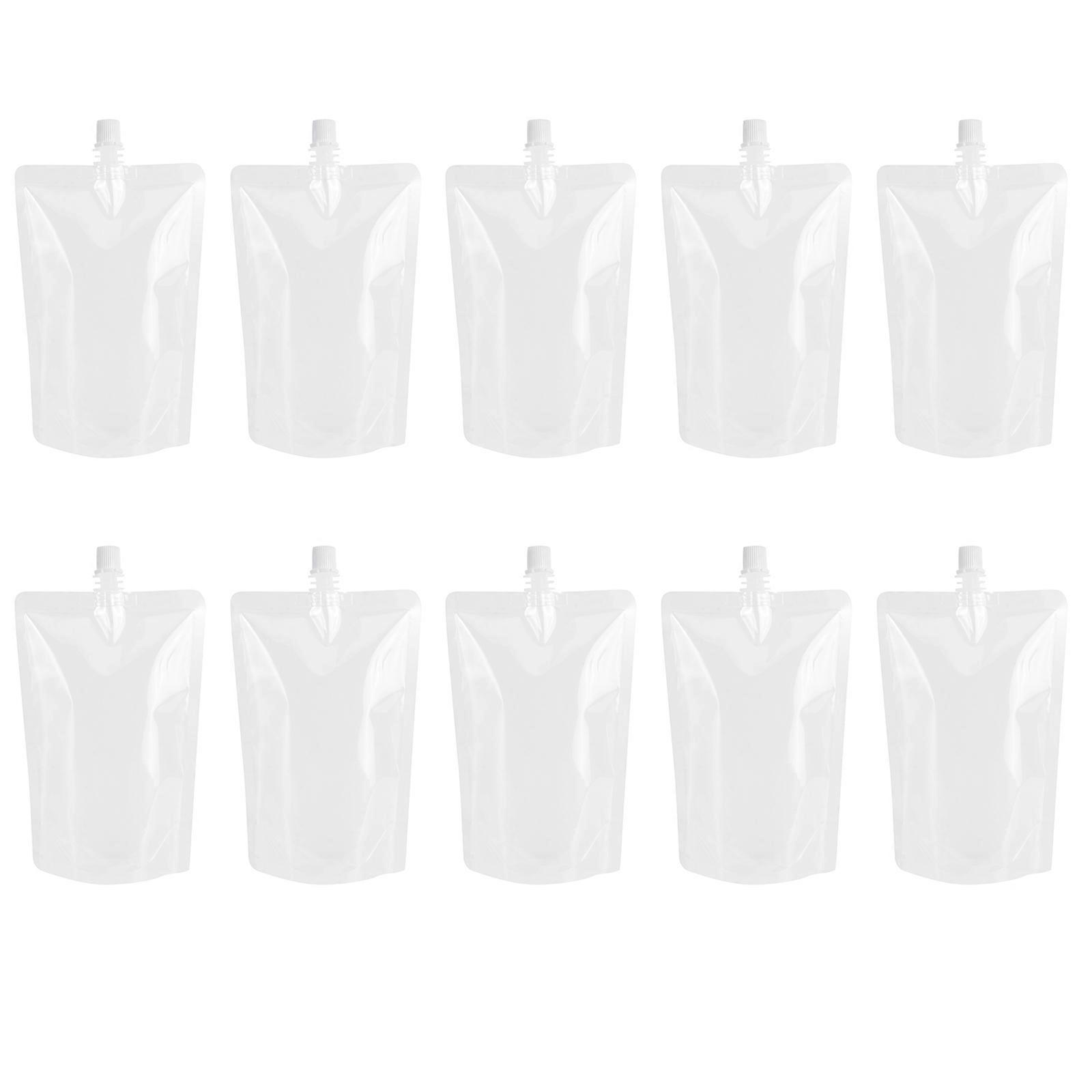 Transparent Plastic Drinking Flasks with Stand for Outdoors Camping Fishing 500ml