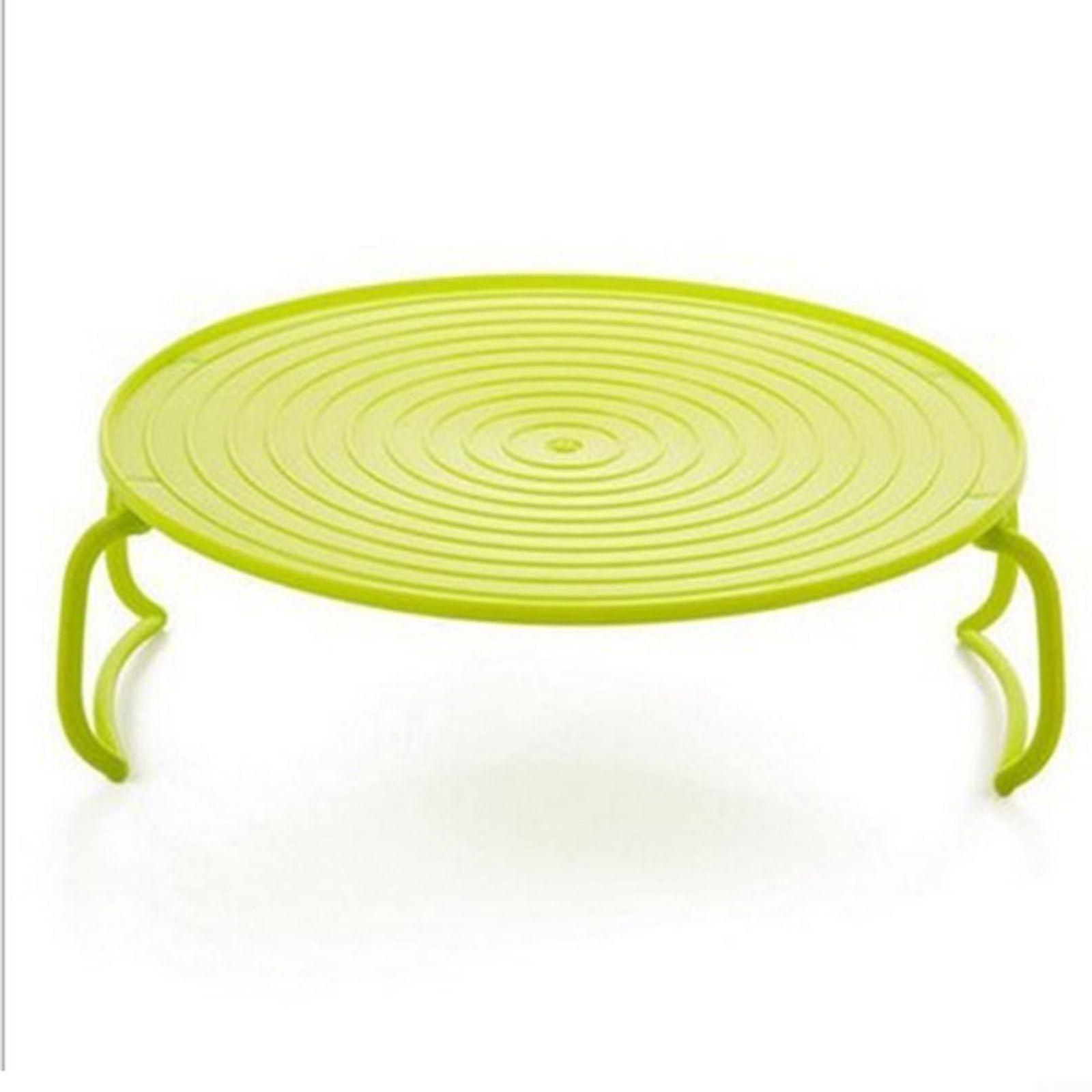 TwoLayer Microwave Steamer Rack with Foldable Design and HeatSafe Handles for Kitchen Storage