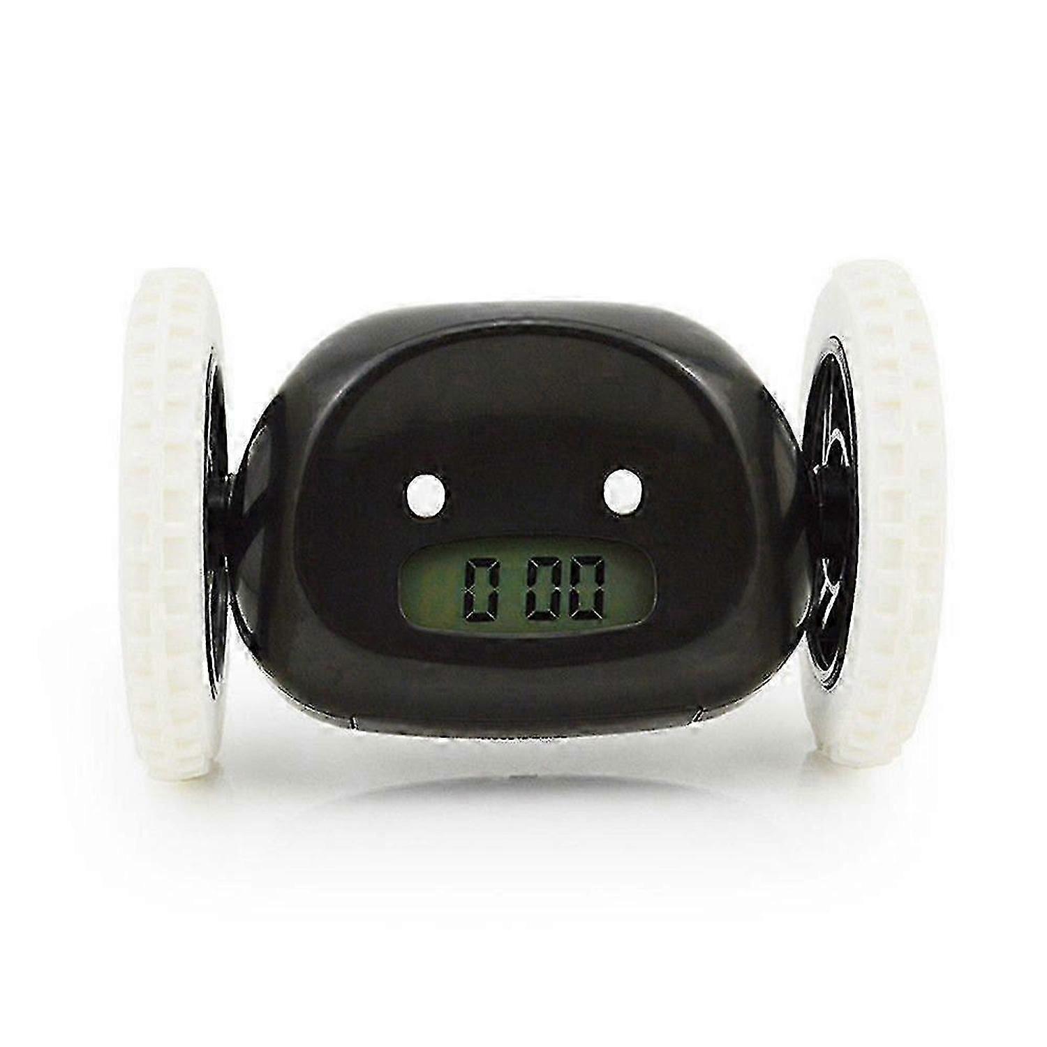 Runaway Alarm Clock On Wheels, Black