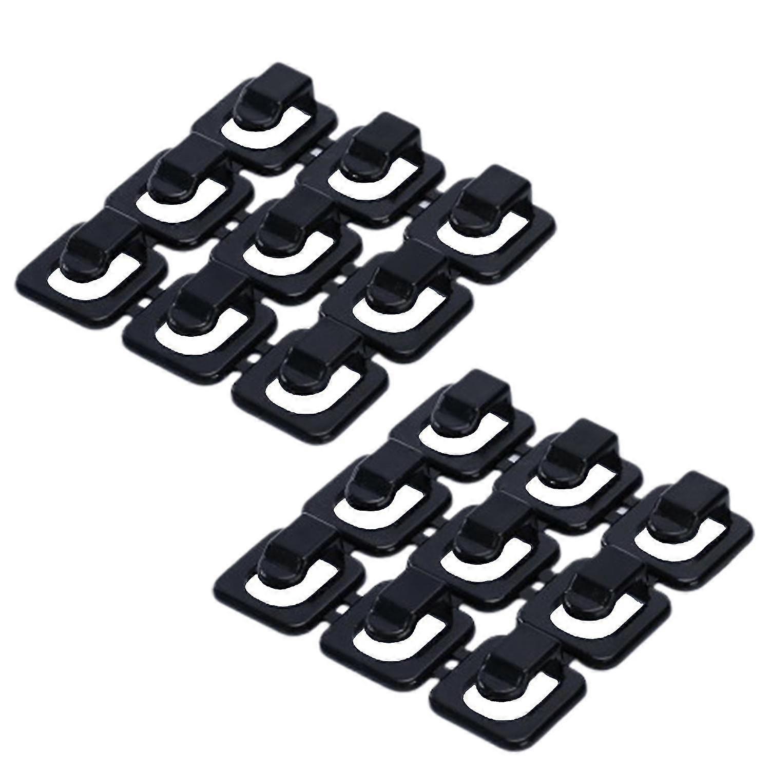 18Pcs Cable Clips Multi-purpose Self-adhesive Plastic Space Saving Mini Cable Clamp for Living Room