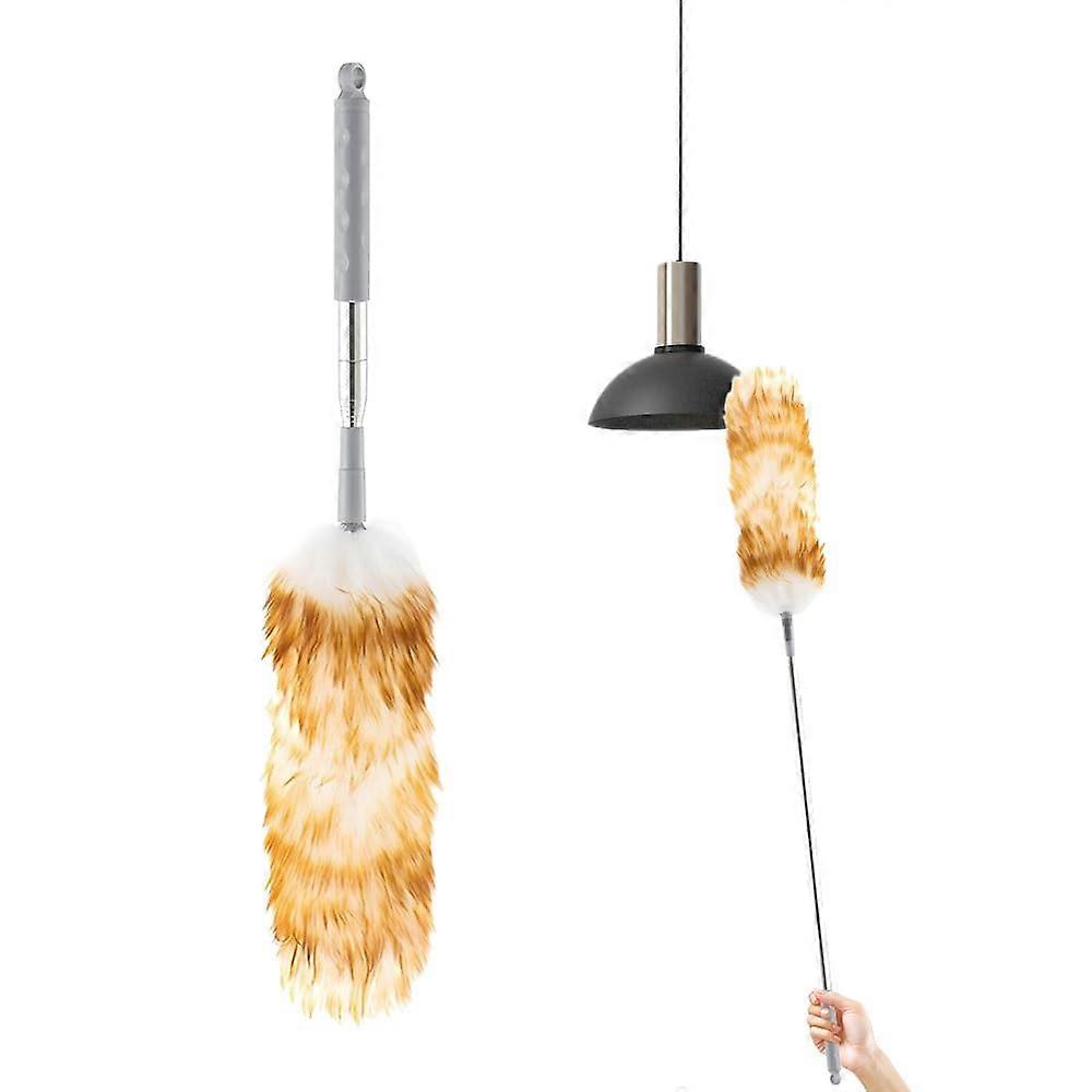 Lambsfaux wool Duster with Extendable Telescopic Handle for  Ceilings and Ceiling Fans, 140cm