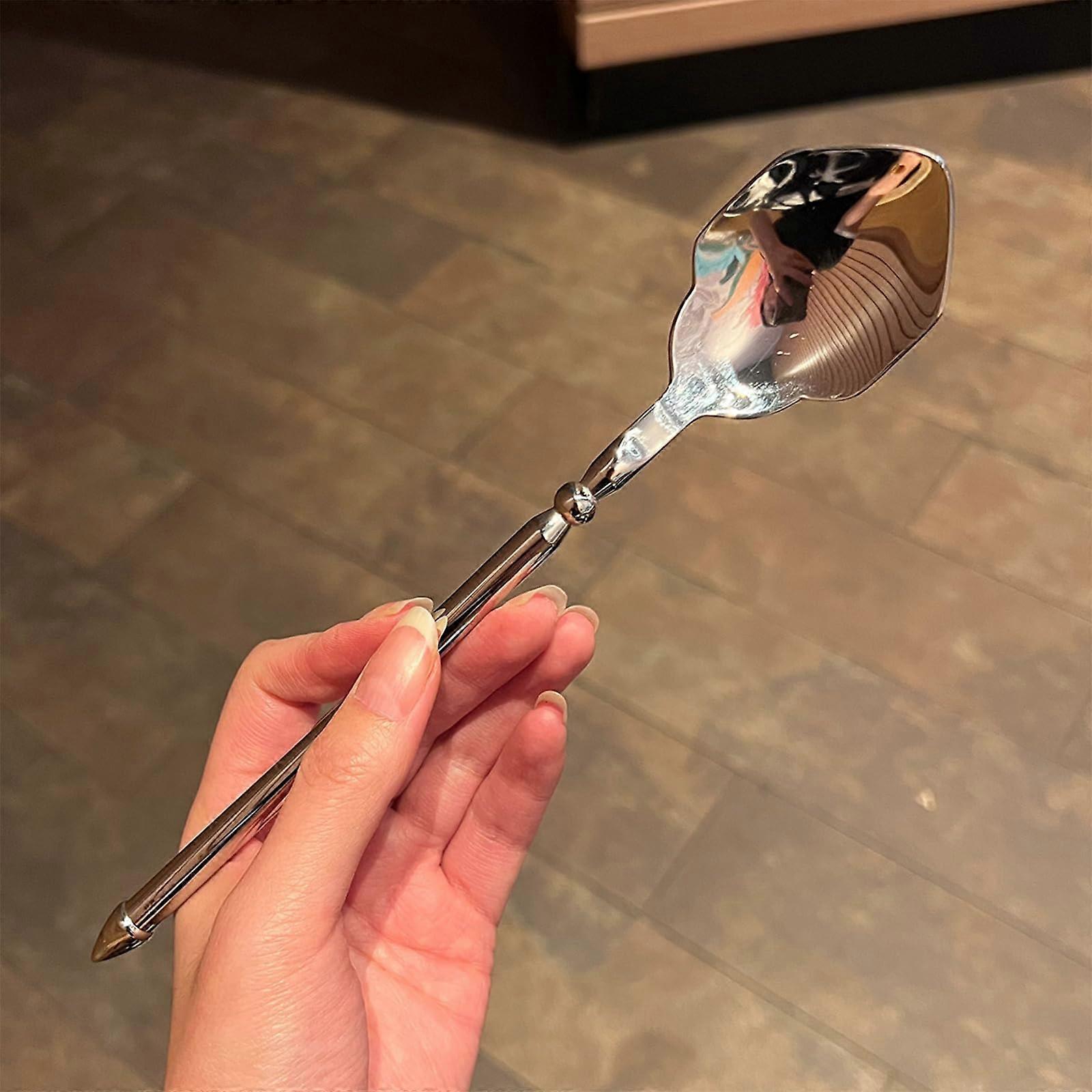 Trident Shaped Stainless Steel Dining Fork, Elegant RustResistant Design, Dishwasher Safe