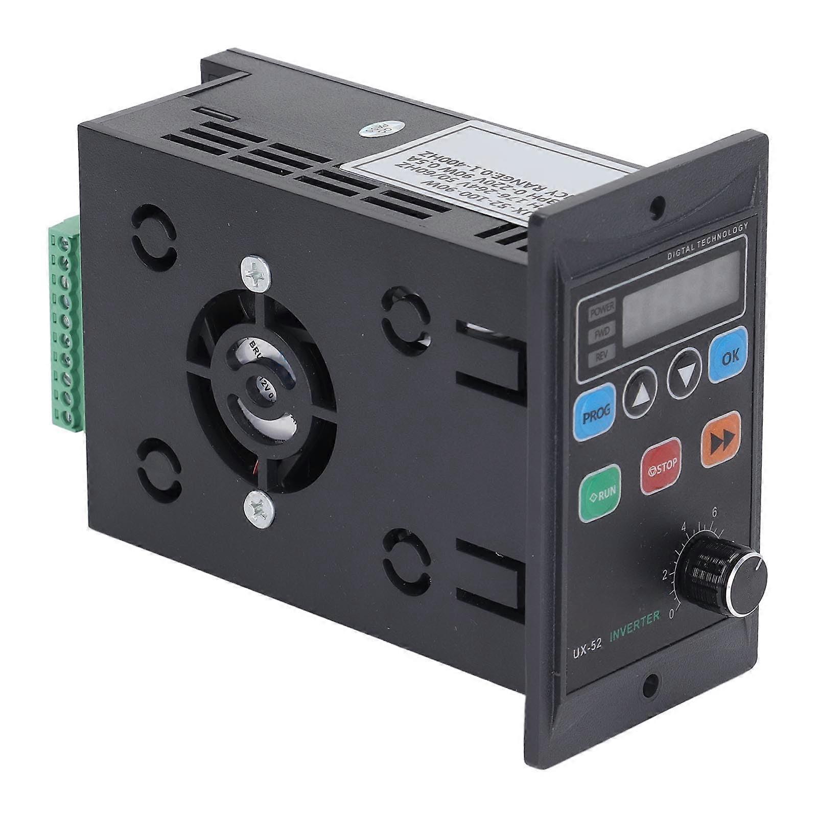 90W 7A Variable Frequency Drive VFD Motor Speed Controller Single to Three Phase Converter with Copper Coil