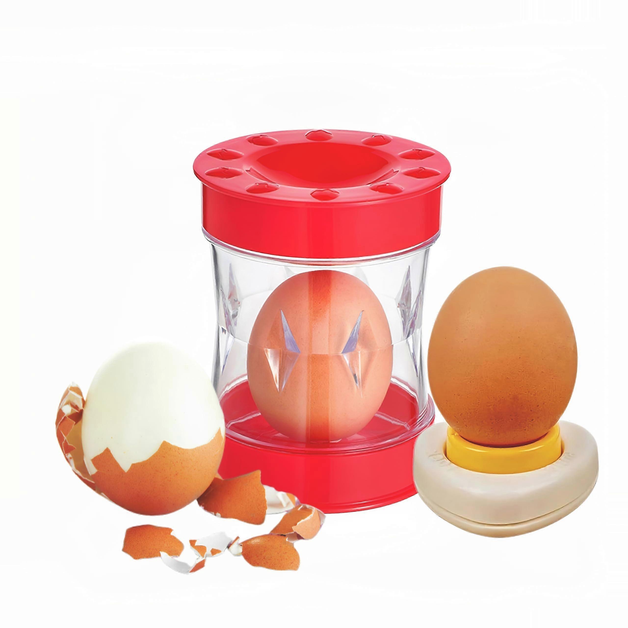 Hard Boiled Egg Peeler with BuiltIn Piercer, Quick Shell Removal Tool for  Peel Every Time