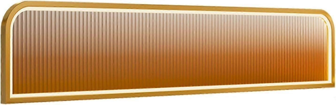 Gold Striped Glass Restaurant Table Divider with Elegant Space Separation and Stable Stainless Frame