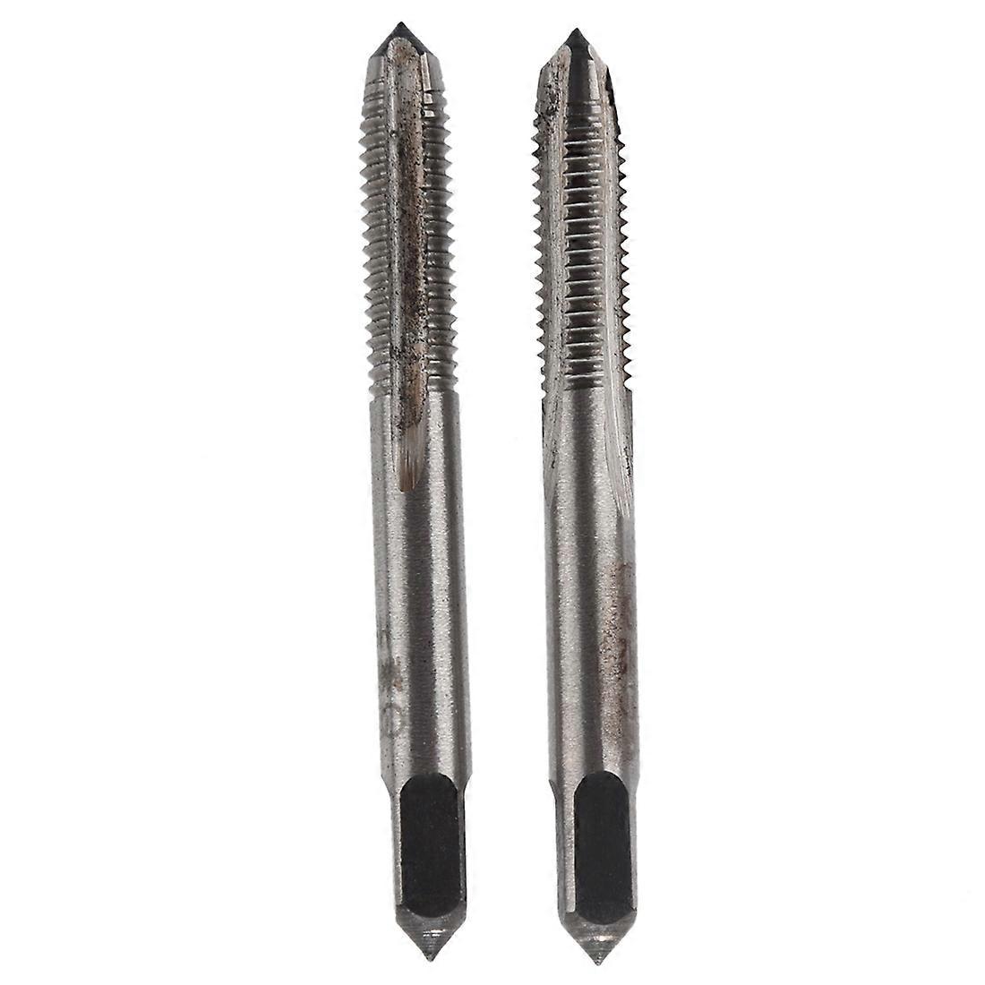 2pcs 6mm Dia. Straight Screw Flute Machine Taper Tap Drill Bit Tool