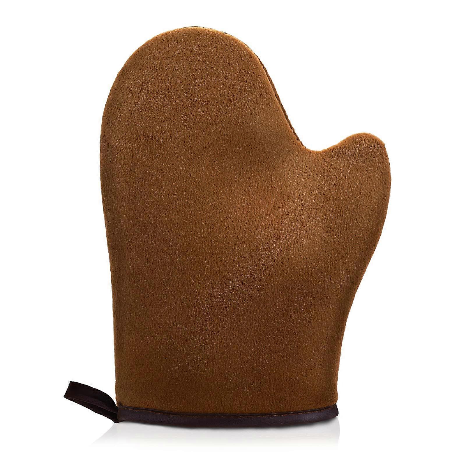 Self Tanning Mitt with Back Applicator, Ultra Soft 3D Texture Glove for Even Coverage Face and Body