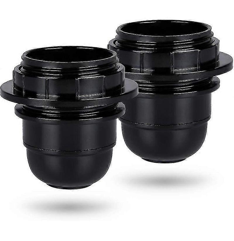 Black E27 Screw Socket - 2x E27 Lamp Socket Plastic Ring - E27 Bulb Socket - E27 Bulb Socket Holder-e27 Bulb Socket