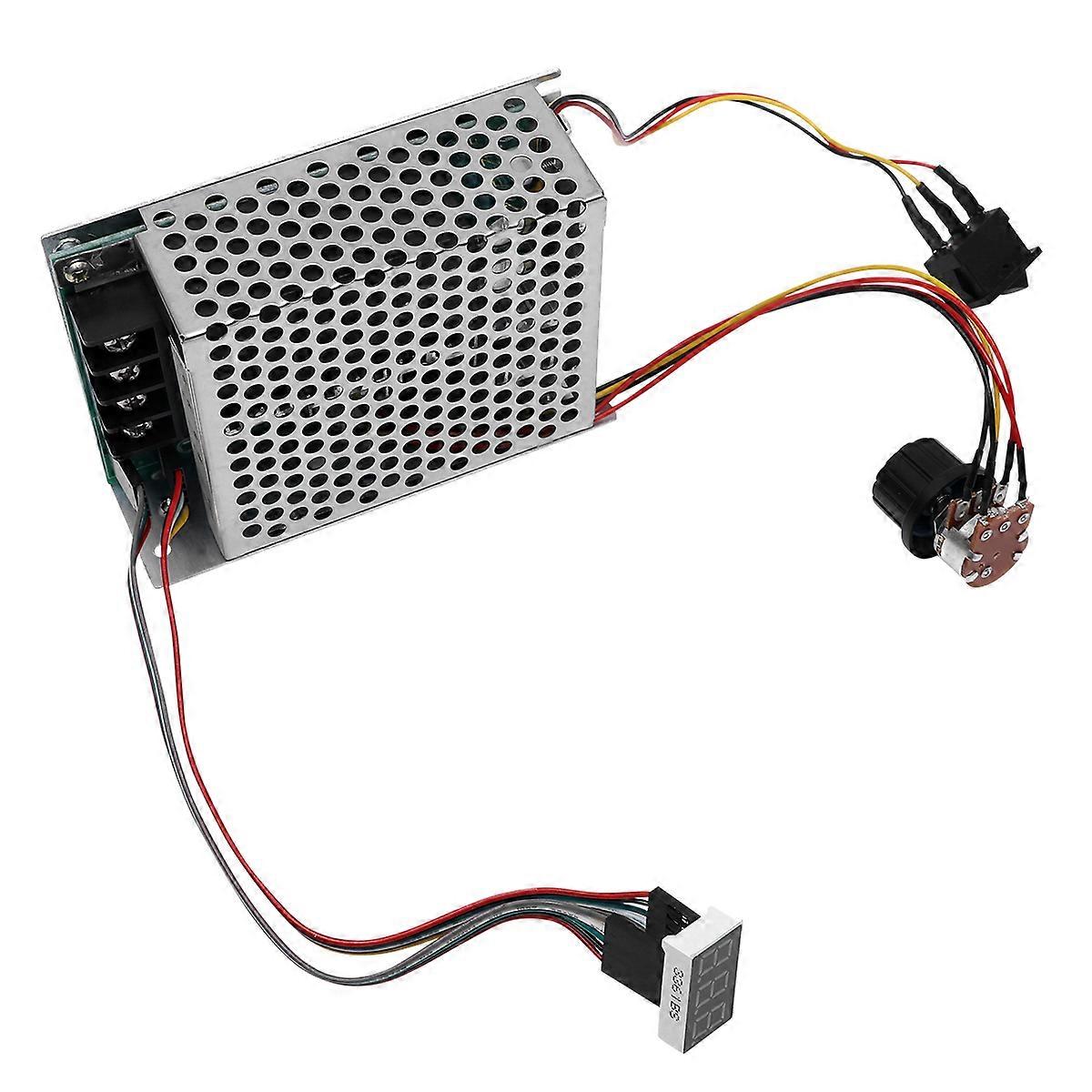 Reversible Dc Motor Controller 40A Adjustable Motor Driver Switch Silver