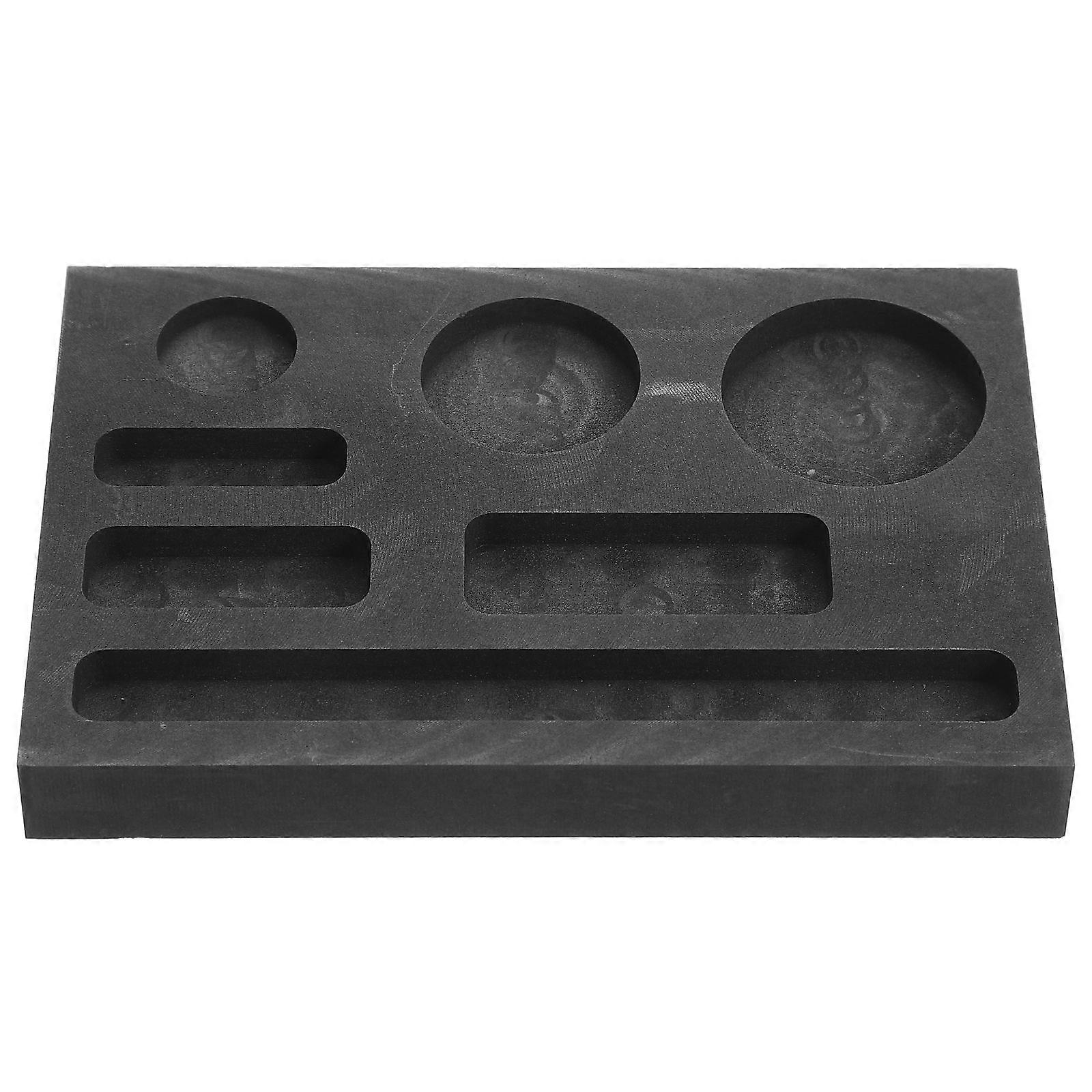 Graphite Mold for Casting Metal with 7 Slots for Efficient Heat Transfer