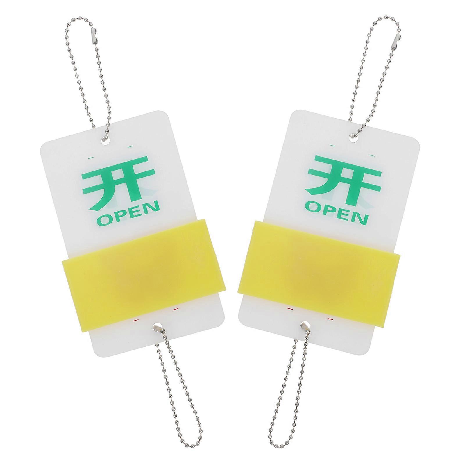 Equipment Open Close Sign Acrylic State Indicator Hanging Board 6Pcs